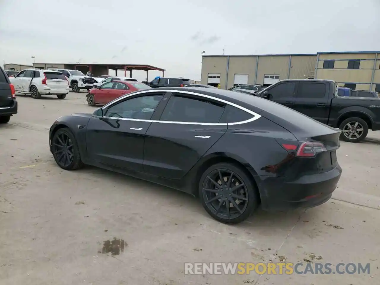 2 Photograph of a damaged car 5YJ3E1EAXKF399154 TESLA MODEL 3 2019