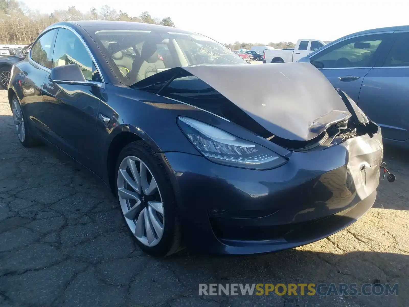 1 Фотография поврежденного автомобиля 5YJ3E1EAXKF402005 TESLA MODEL 3 2019