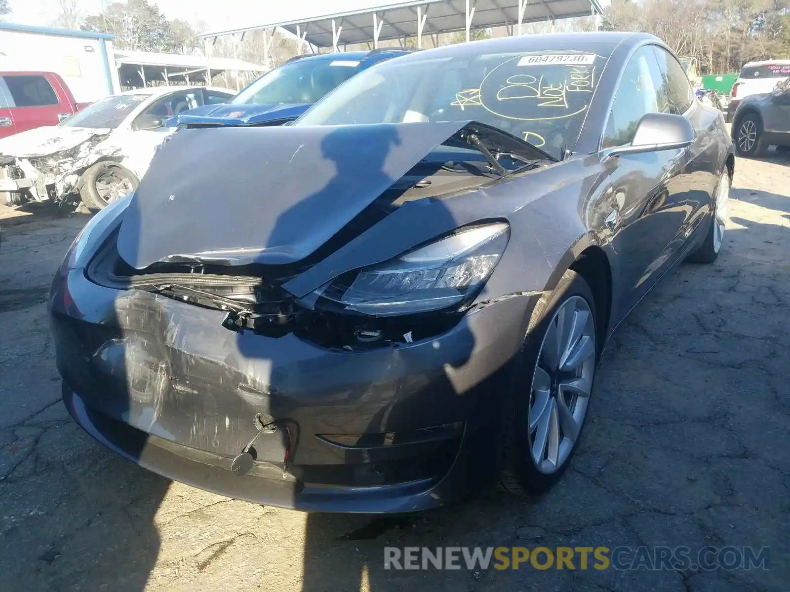 2 Фотография поврежденного автомобиля 5YJ3E1EAXKF402005 TESLA MODEL 3 2019