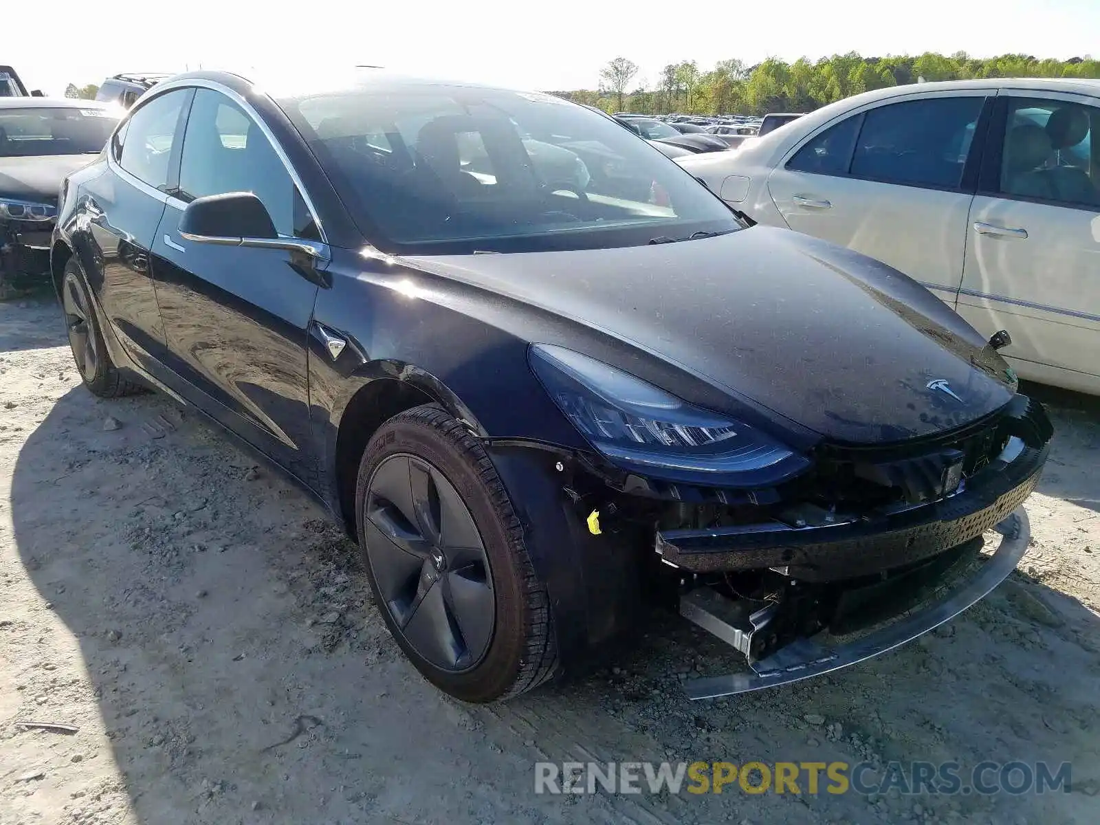 1 Photograph of a damaged car 5YJ3E1EAXKF410251 TESLA MODEL 3 2019