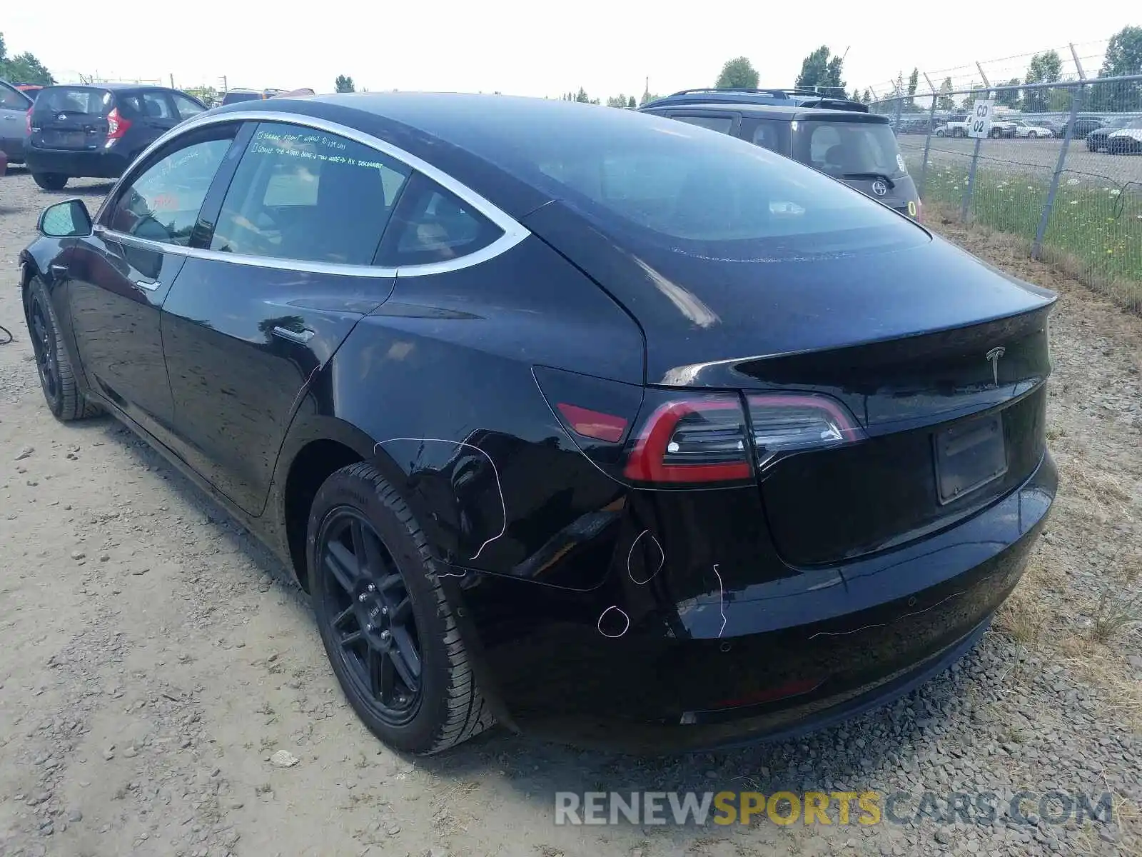 3 Photograph of a damaged car 5YJ3E1EAXKF410802 TESLA MODEL 3 2019