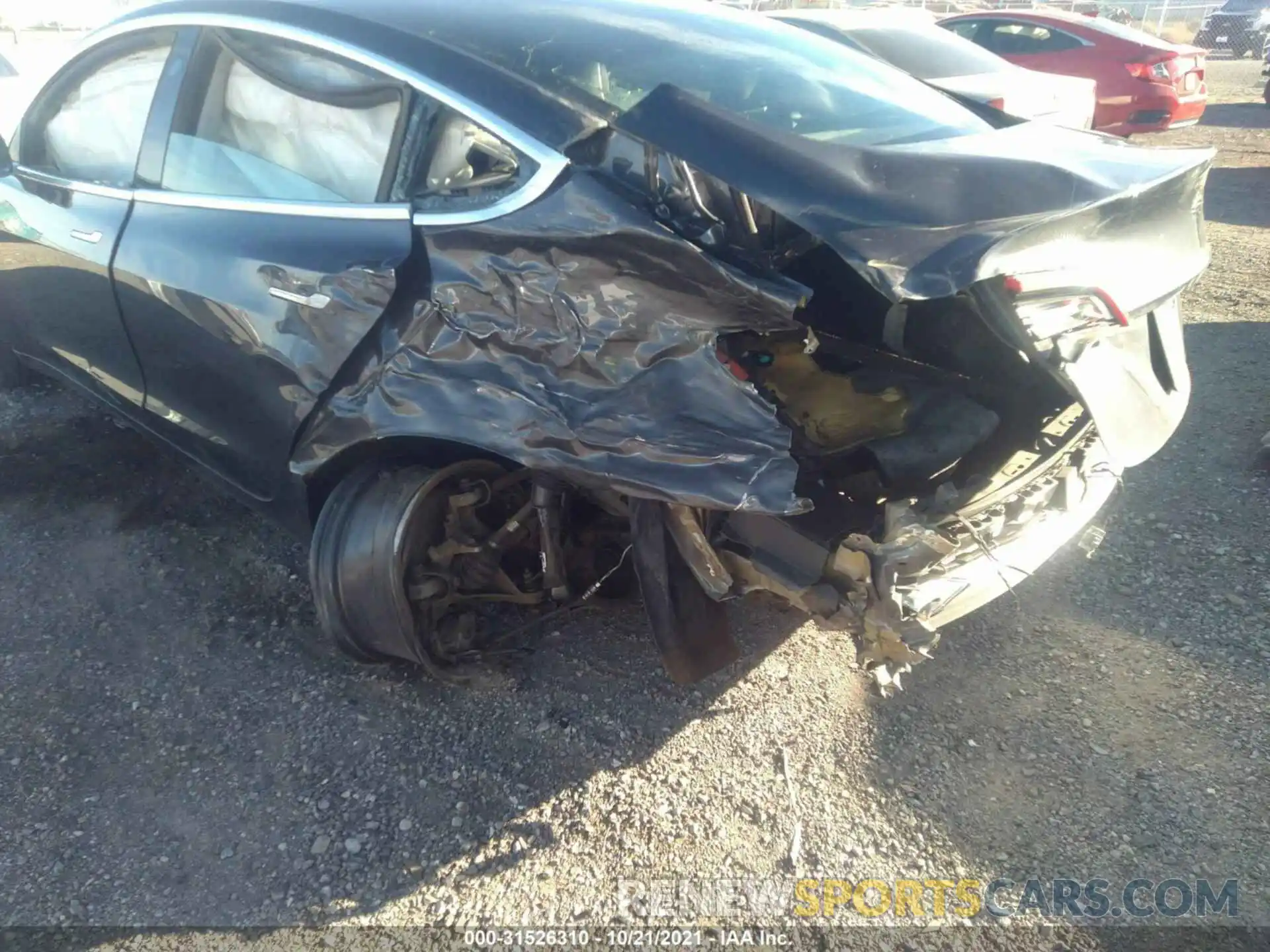 6 Photograph of a damaged car 5YJ3E1EAXKF411223 TESLA MODEL 3 2019