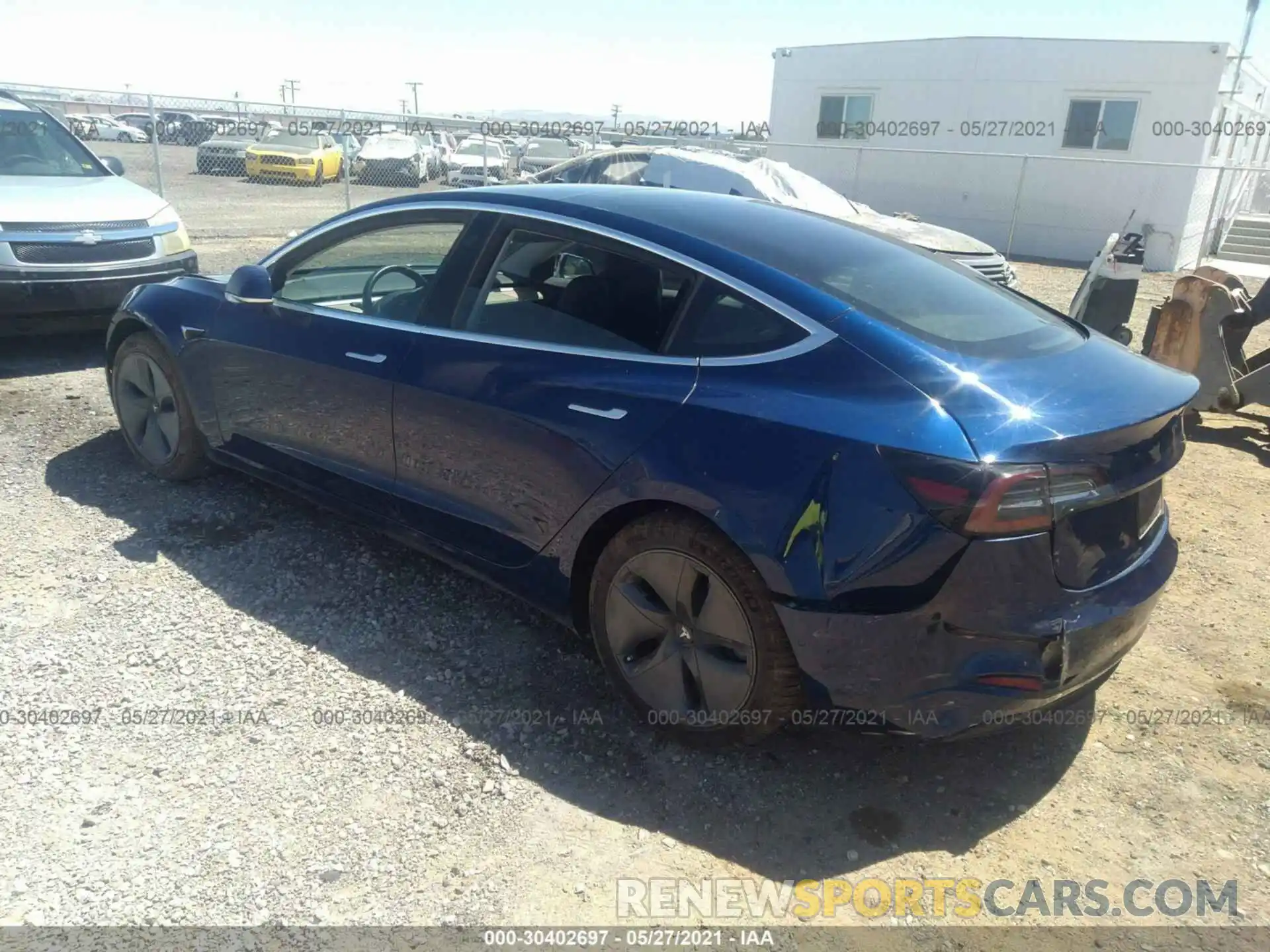 3 Photograph of a damaged car 5YJ3E1EAXKF411657 TESLA MODEL 3 2019