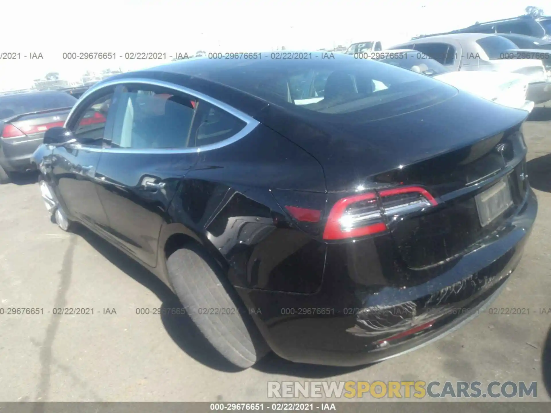 3 Photograph of a damaged car 5YJ3E1EAXKF412551 TESLA MODEL 3 2019