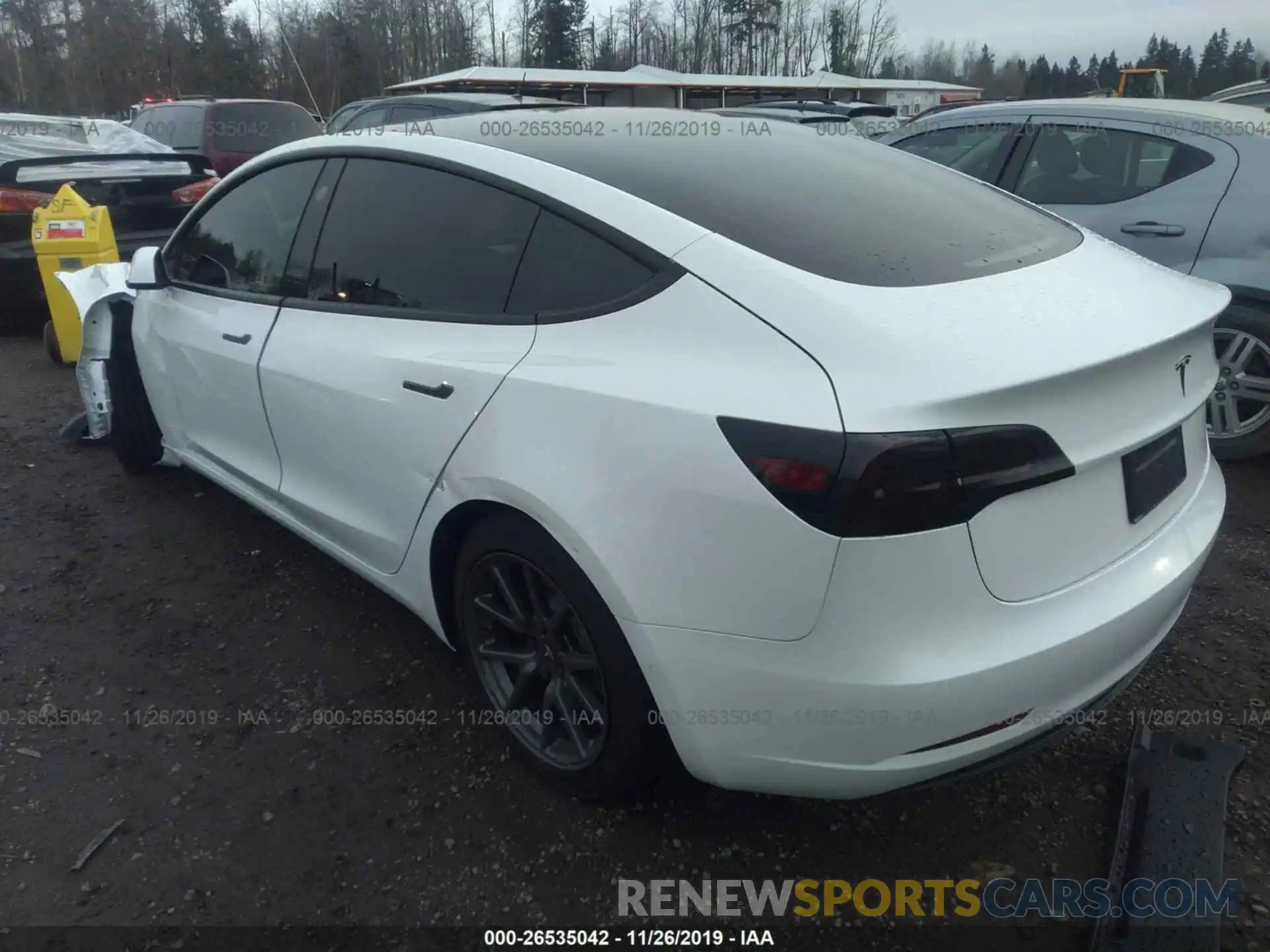 3 Photograph of a damaged car 5YJ3E1EAXKF413148 TESLA MODEL 3 2019