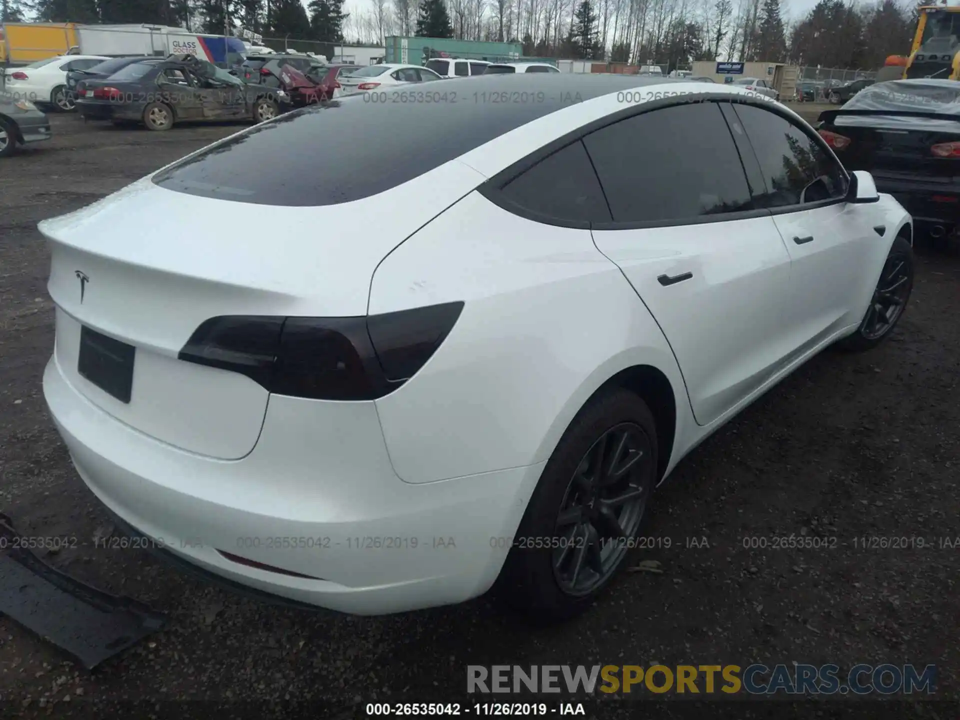 4 Фотография поврежденного автомобиля 5YJ3E1EAXKF413148 TESLA MODEL 3 2019