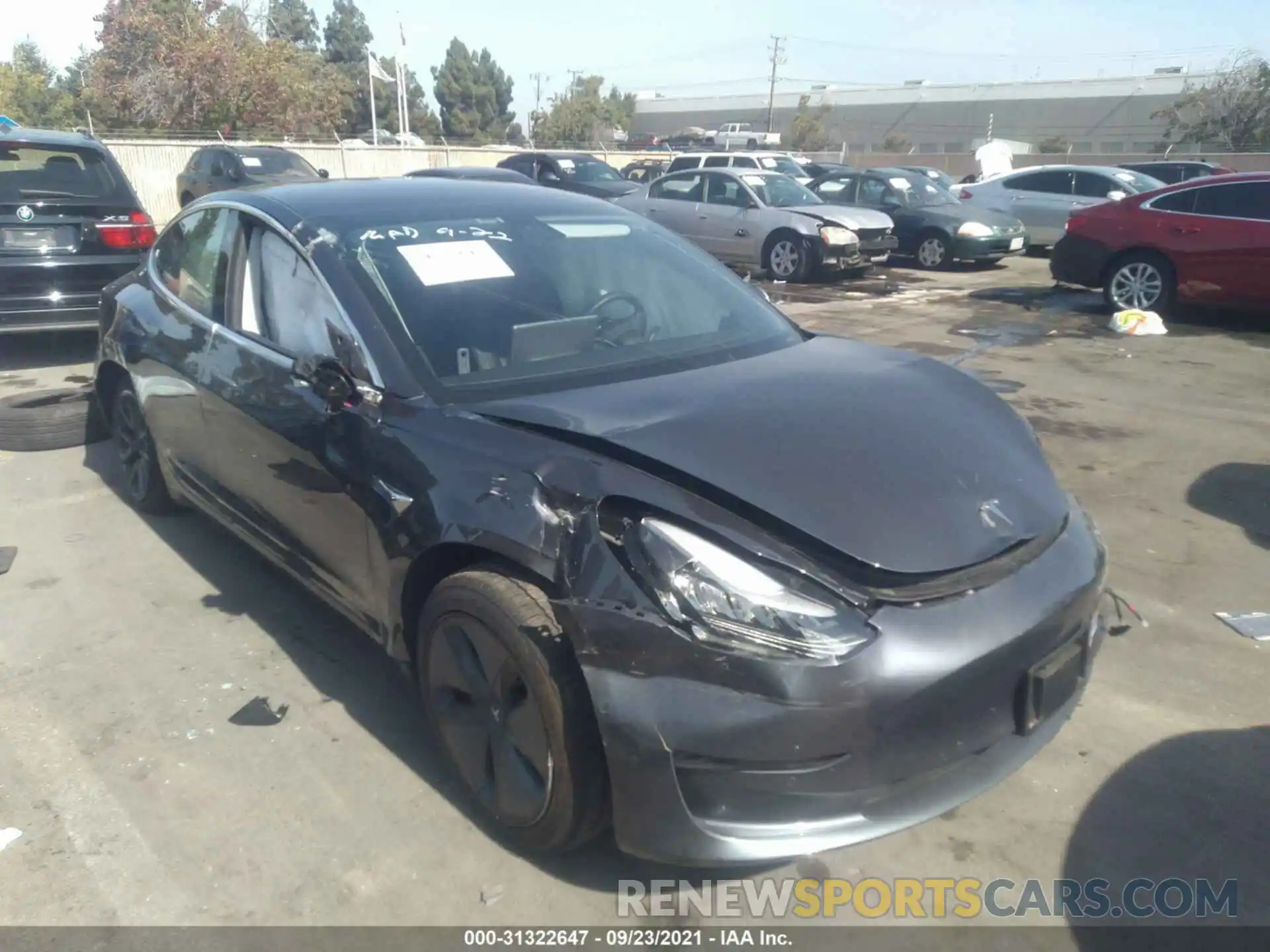 1 Photograph of a damaged car 5YJ3E1EAXKF416230 TESLA MODEL 3 2019