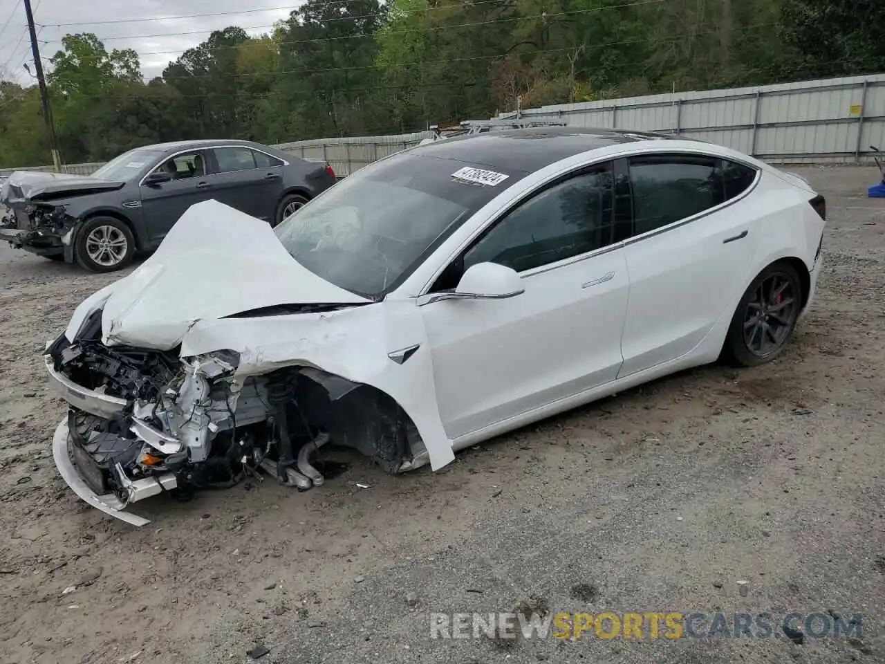 1 Photograph of a damaged car 5YJ3E1EAXKF416874 TESLA MODEL 3 2019