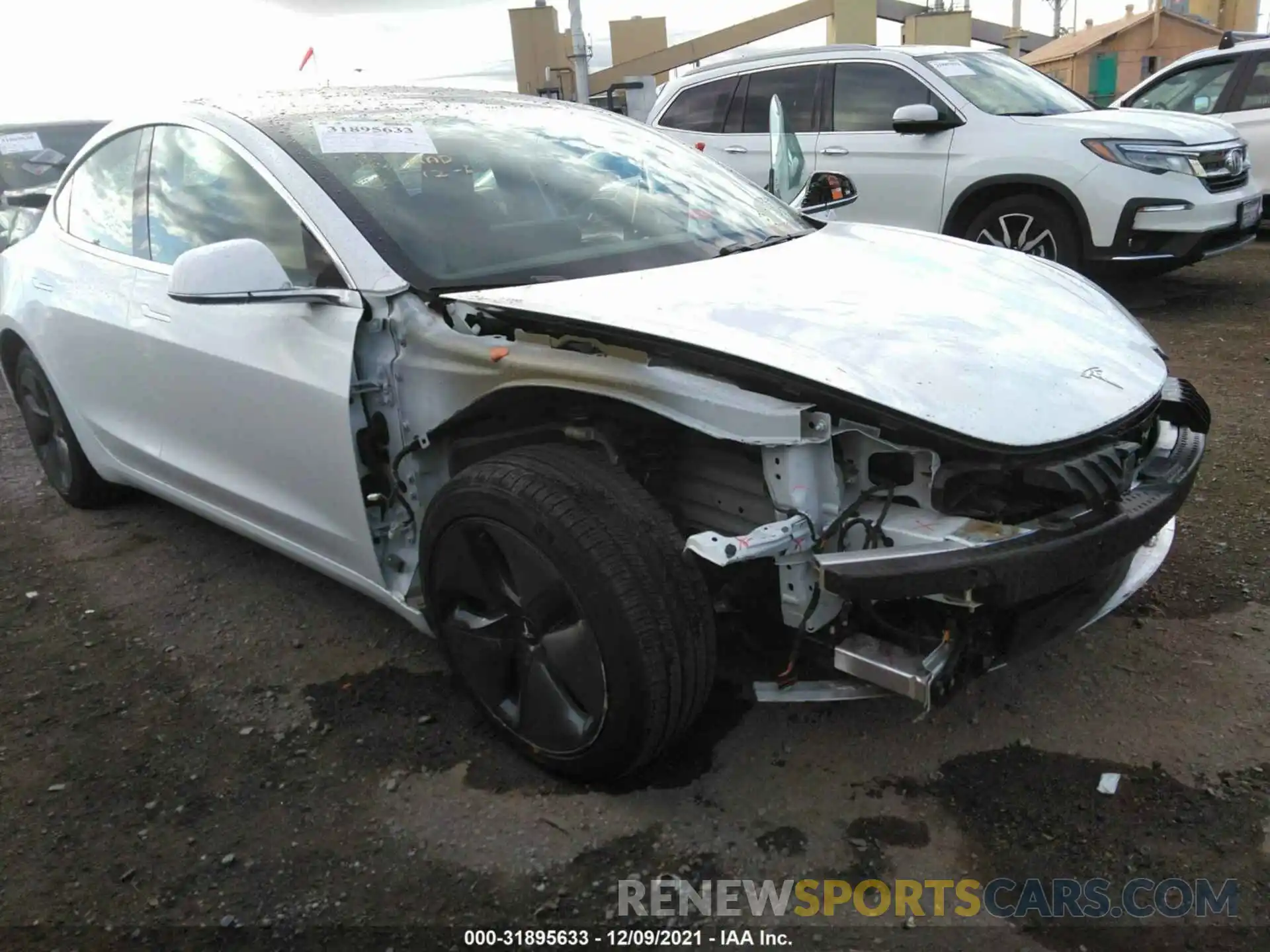 1 Photograph of a damaged car 5YJ3E1EAXKF422982 TESLA MODEL 3 2019