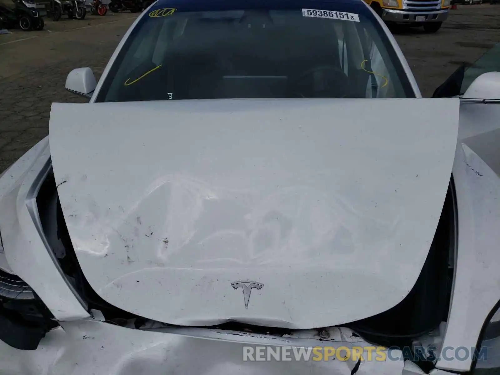 7 Photograph of a damaged car 5YJ3E1EAXKF425154 TESLA MODEL 3 2019