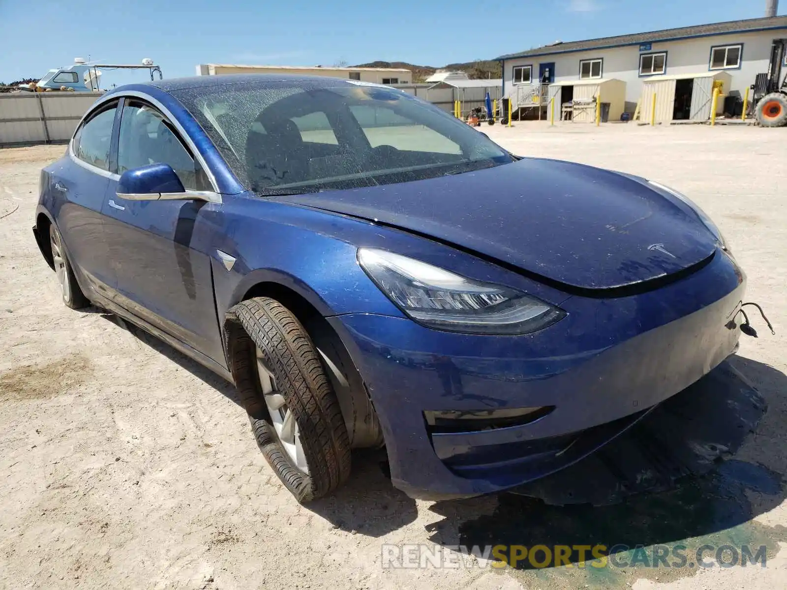 1 Photograph of a damaged car 5YJ3E1EAXKF428457 TESLA MODEL 3 2019