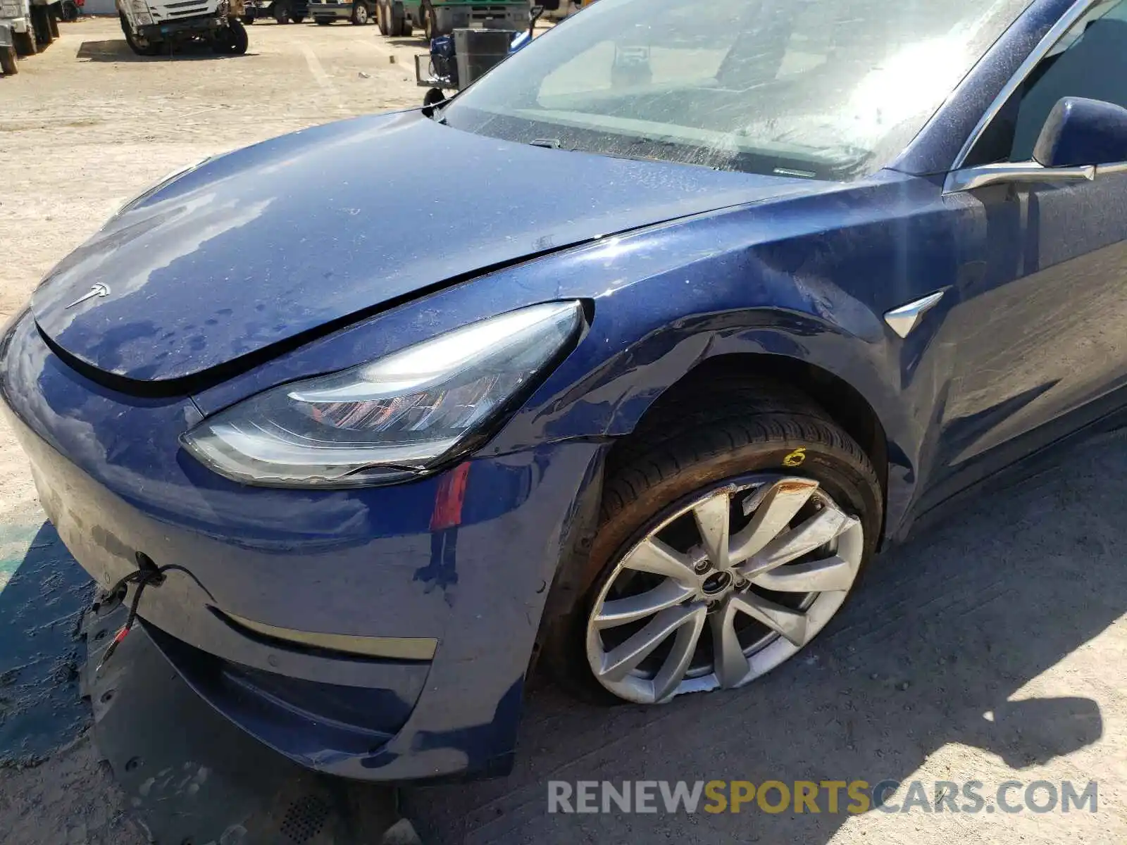 9 Photograph of a damaged car 5YJ3E1EAXKF428457 TESLA MODEL 3 2019