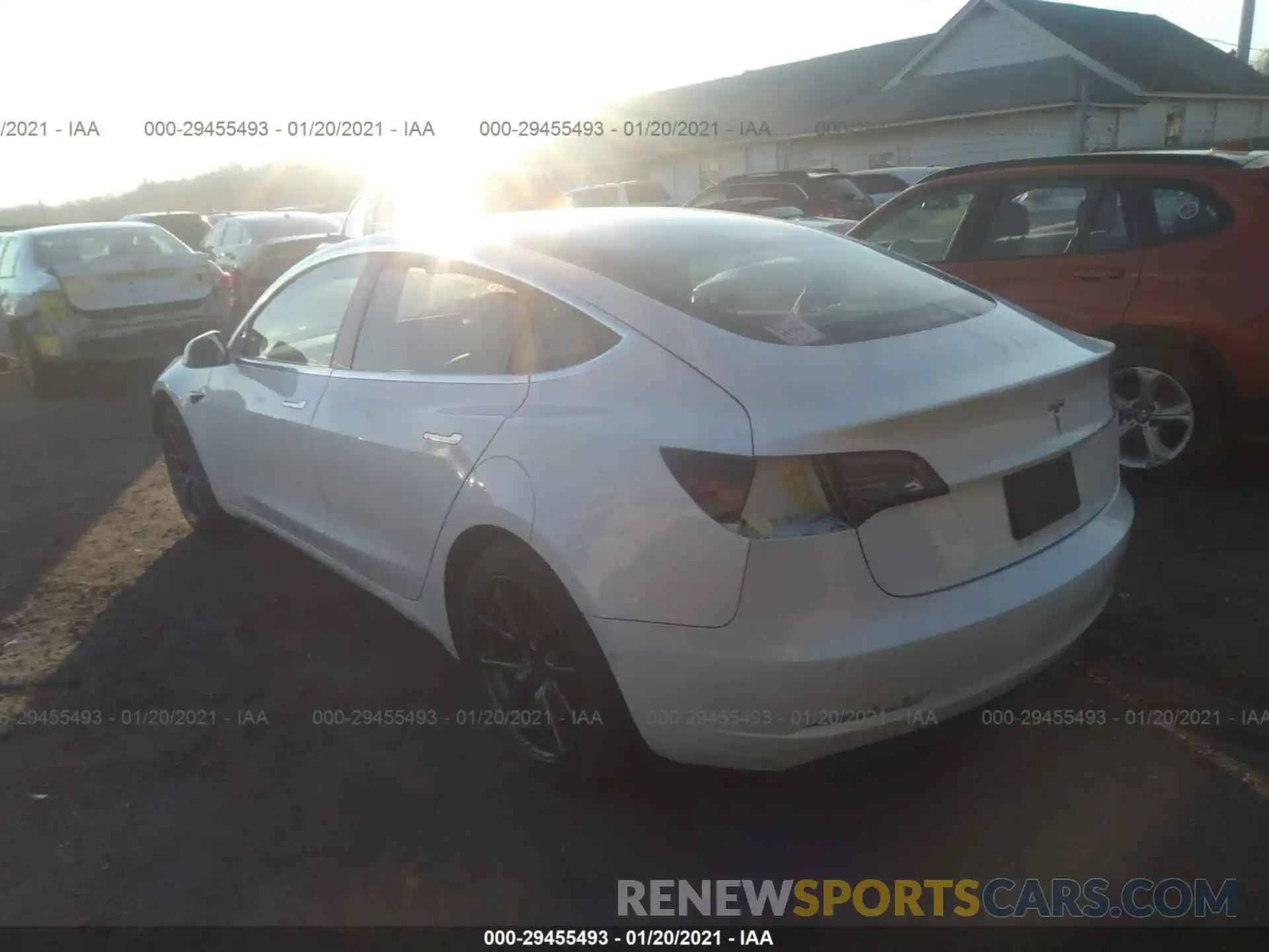 3 Photograph of a damaged car 5YJ3E1EAXKF430709 TESLA MODEL 3 2019