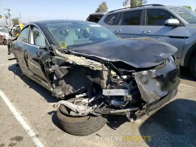 1 Photograph of a damaged car 5YJ3E1EAXKF431438 TESLA MODEL 3 2019