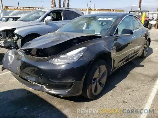 2 Photograph of a damaged car 5YJ3E1EAXKF431438 TESLA MODEL 3 2019