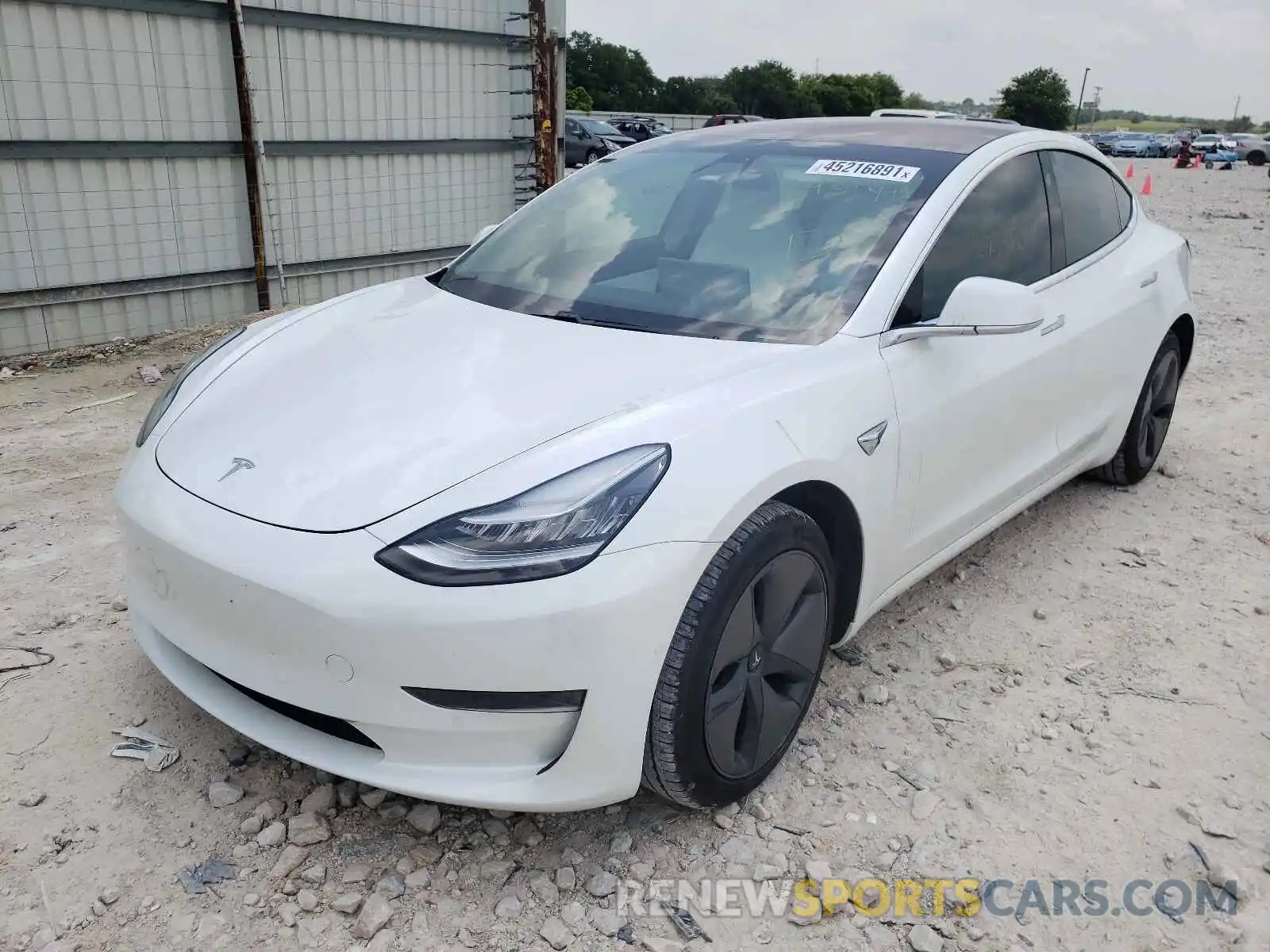 2 Photograph of a damaged car 5YJ3E1EAXKF431942 TESLA MODEL 3 2019