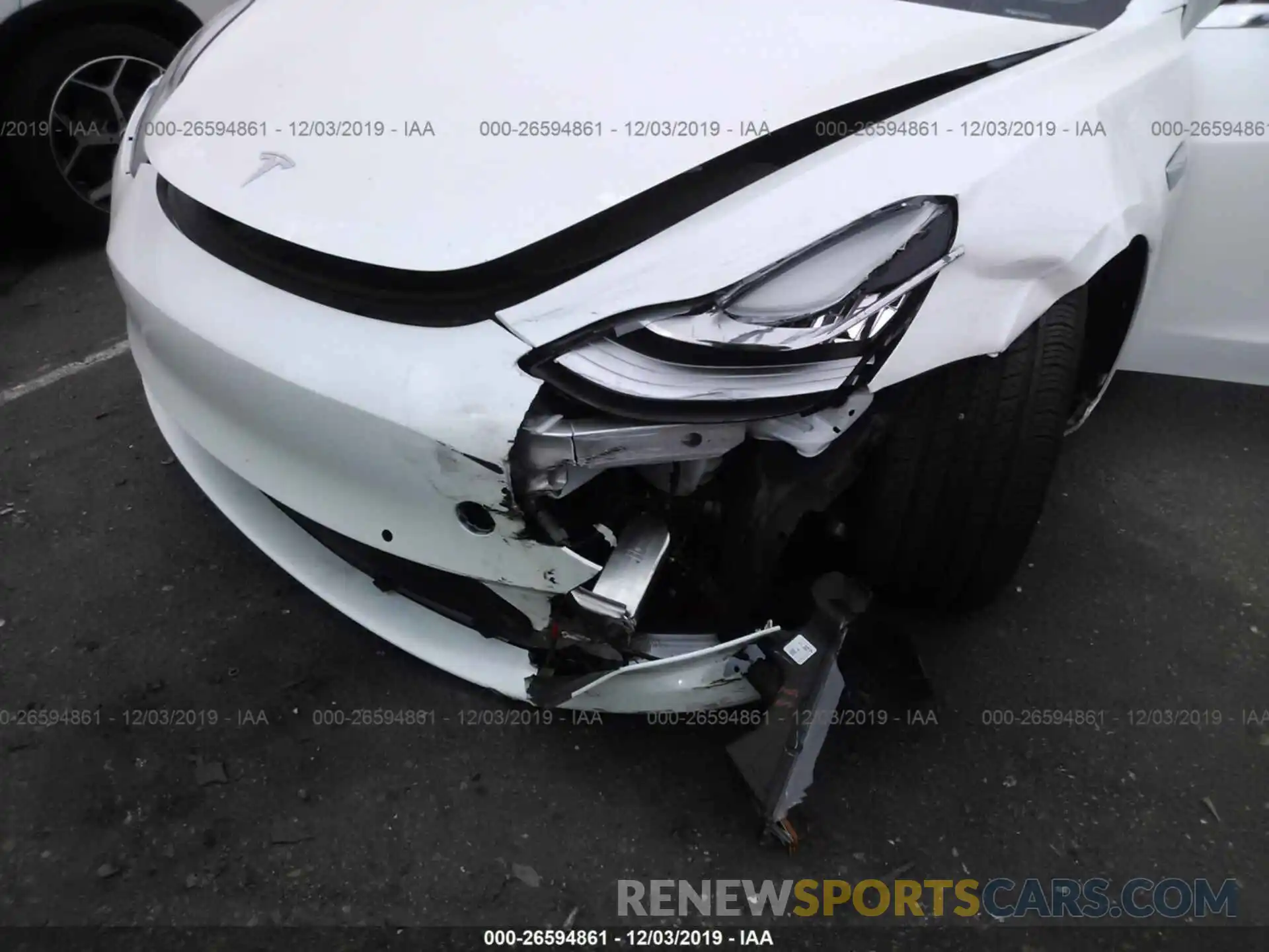 6 Photograph of a damaged car 5YJ3E1EAXKF445162 TESLA MODEL 3 2019