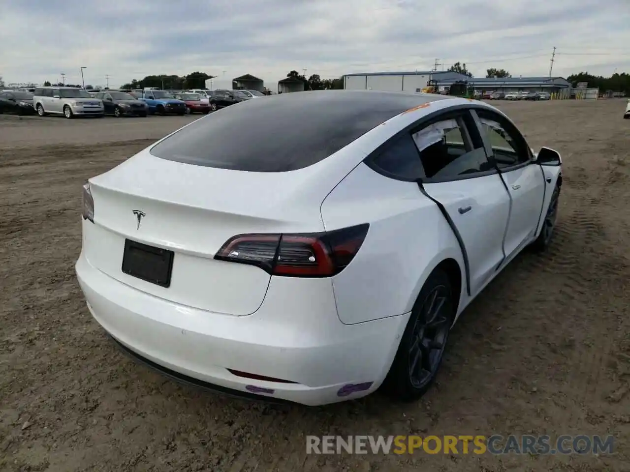 4 Photograph of a damaged car 5YJ3E1EAXKF447591 TESLA MODEL 3 2019