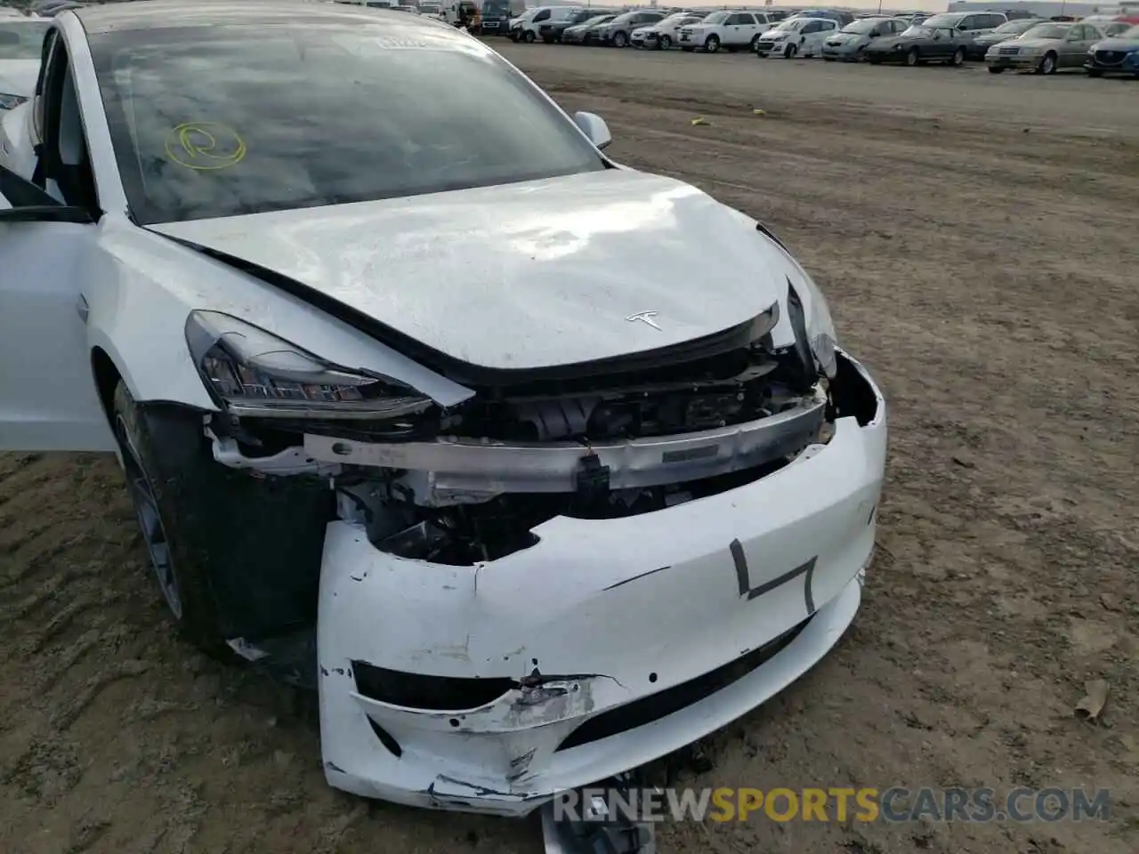 9 Photograph of a damaged car 5YJ3E1EAXKF447591 TESLA MODEL 3 2019