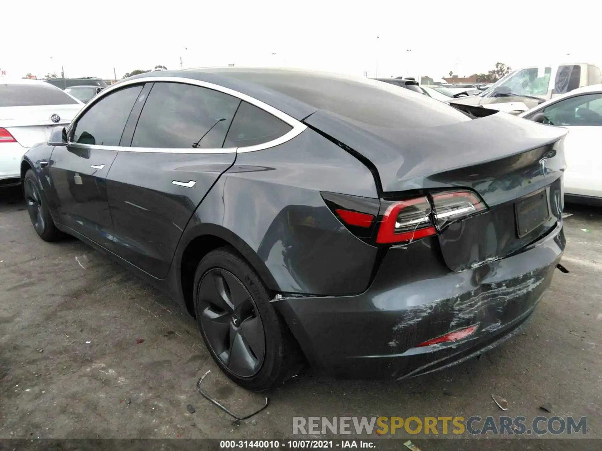 3 Photograph of a damaged car 5YJ3E1EAXKF449406 TESLA MODEL 3 2019