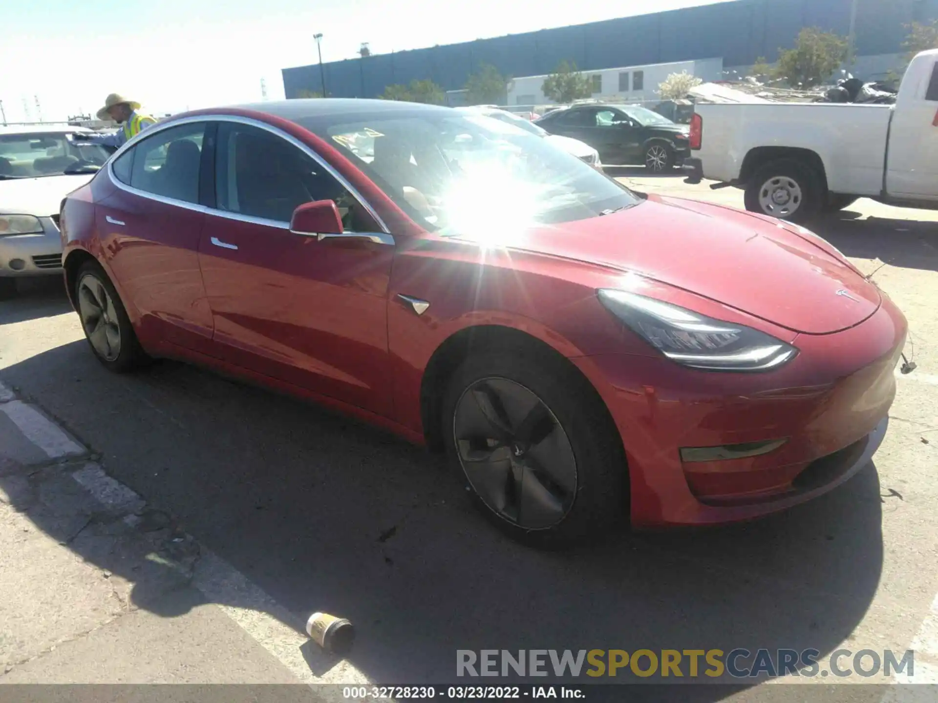 1 Фотография поврежденного автомобиля 5YJ3E1EAXKF464035 TESLA MODEL 3 2019