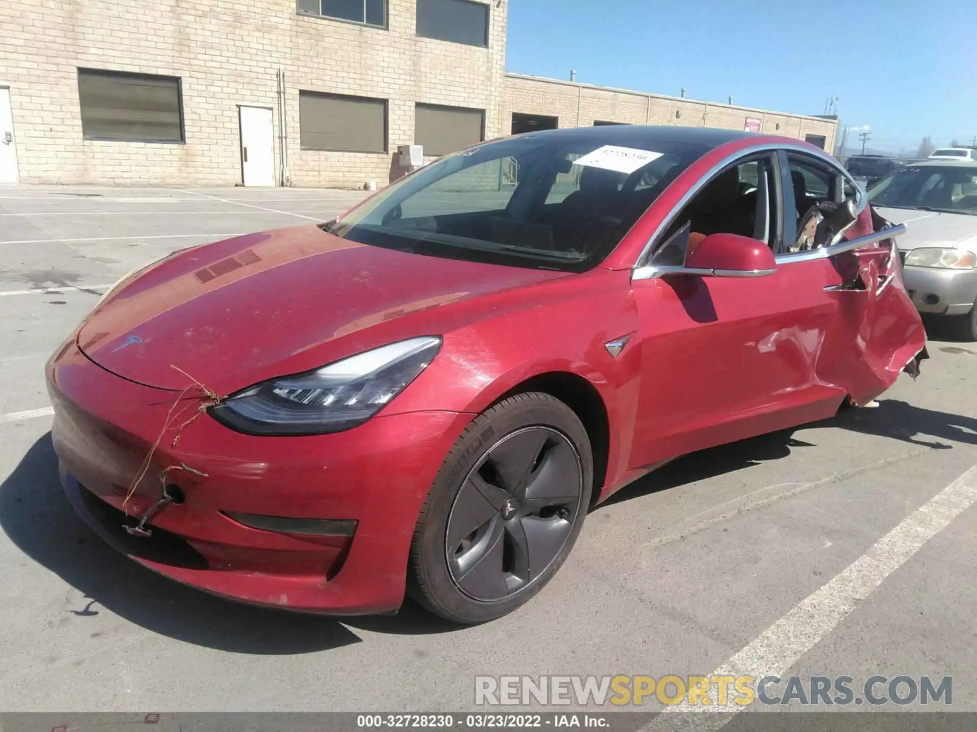 2 Фотография поврежденного автомобиля 5YJ3E1EAXKF464035 TESLA MODEL 3 2019