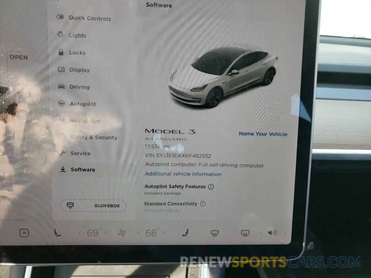 8 Фотография поврежденного автомобиля 5YJ3E1EAXKF482552 TESLA MODEL 3 2019