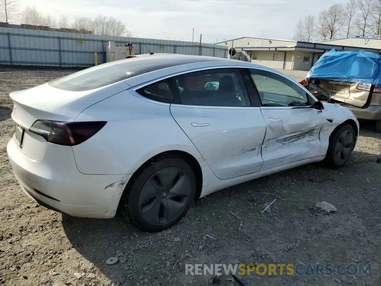 3 Photograph of a damaged car 5YJ3E1EAXKF483068 TESLA MODEL 3 2019