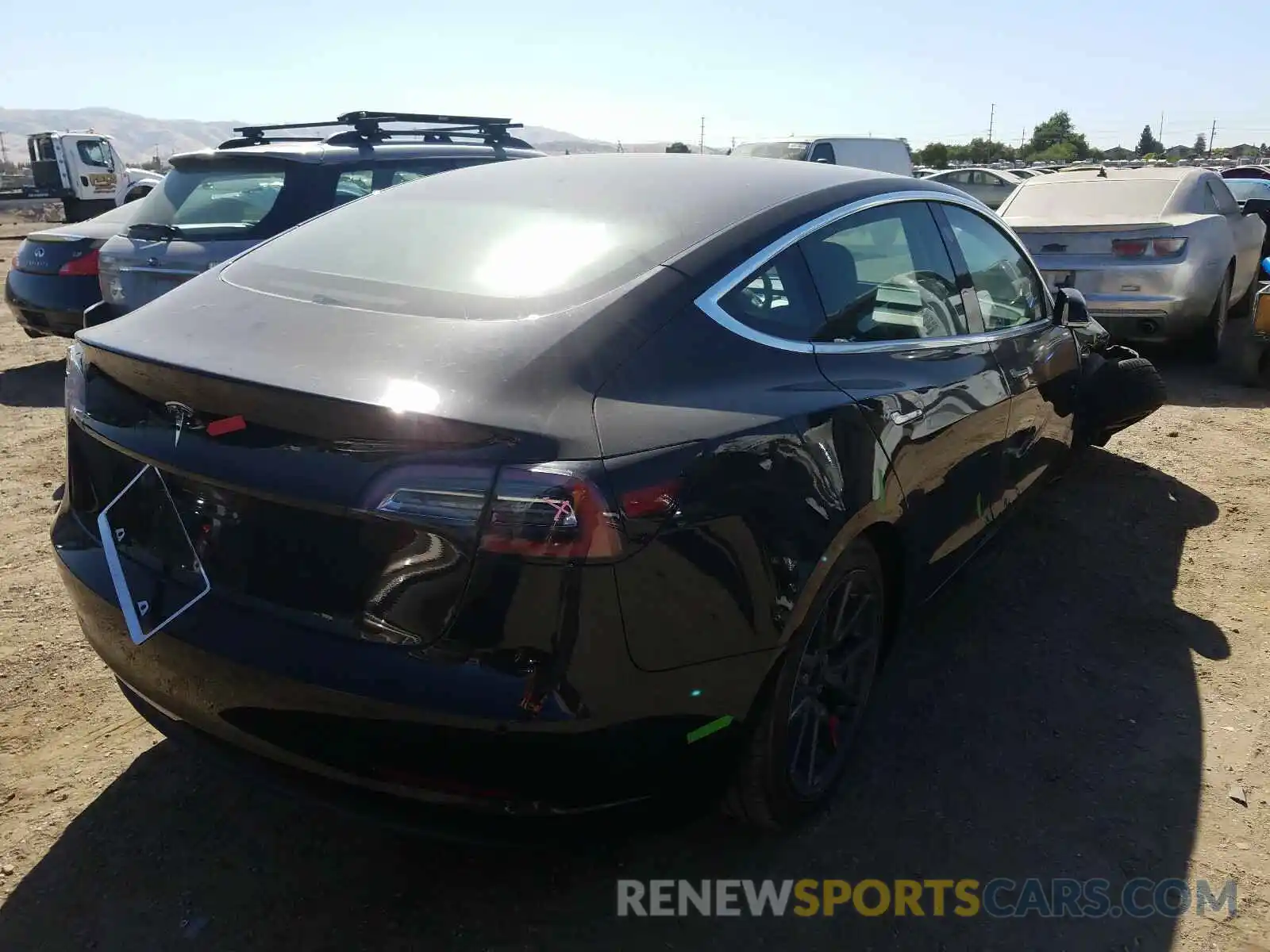 4 Photograph of a damaged car 5YJ3E1EAXKF485757 TESLA MODEL 3 2019