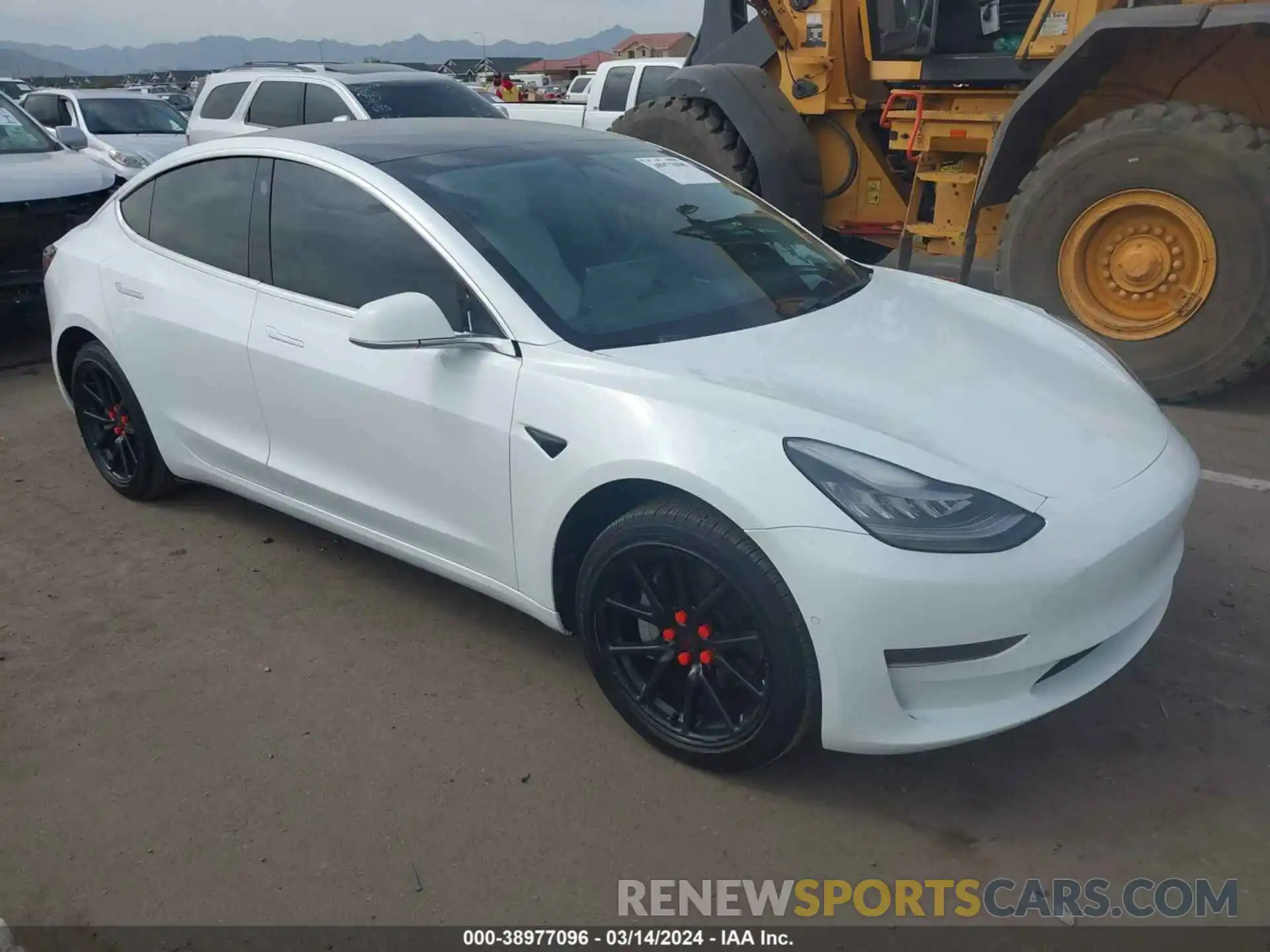 1 Photograph of a damaged car 5YJ3E1EAXKF486309 TESLA MODEL 3 2019