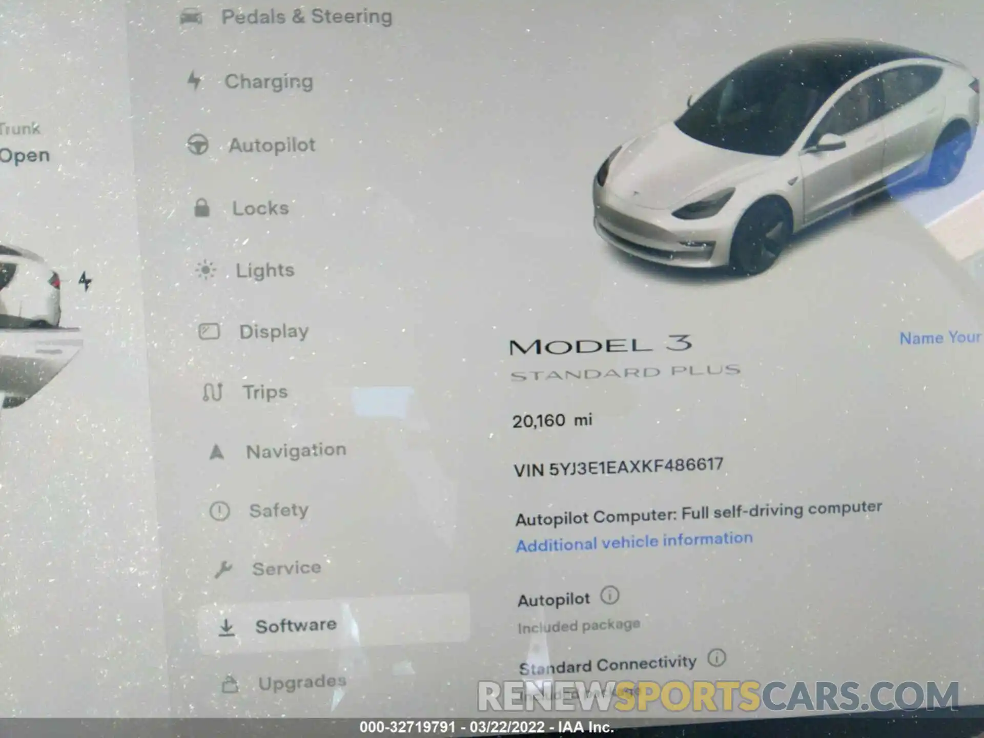 7 Photograph of a damaged car 5YJ3E1EAXKF486617 TESLA MODEL 3 2019