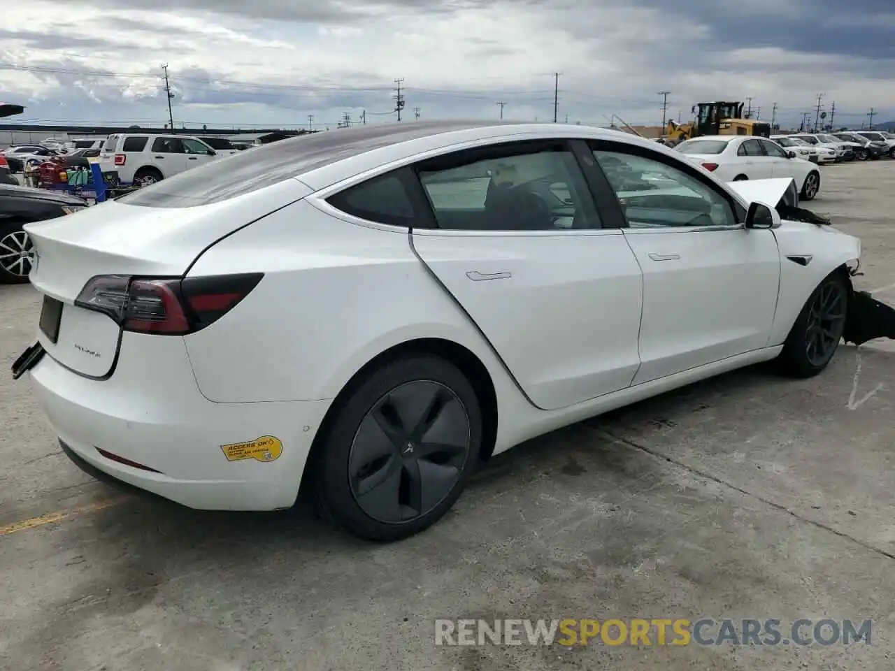 3 Photograph of a damaged car 5YJ3E1EB0KF191518 TESLA MODEL 3 2019