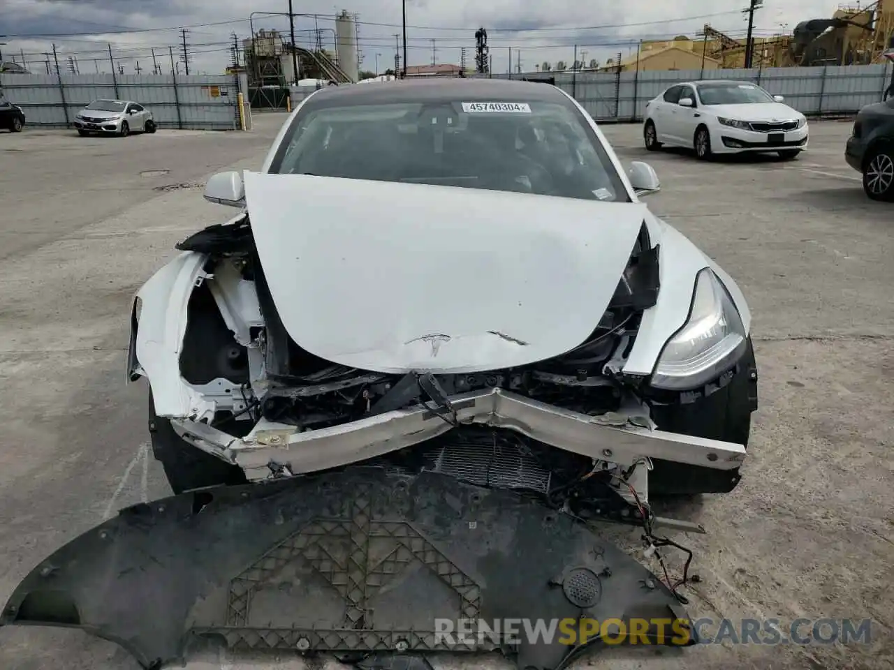 5 Photograph of a damaged car 5YJ3E1EB0KF191518 TESLA MODEL 3 2019