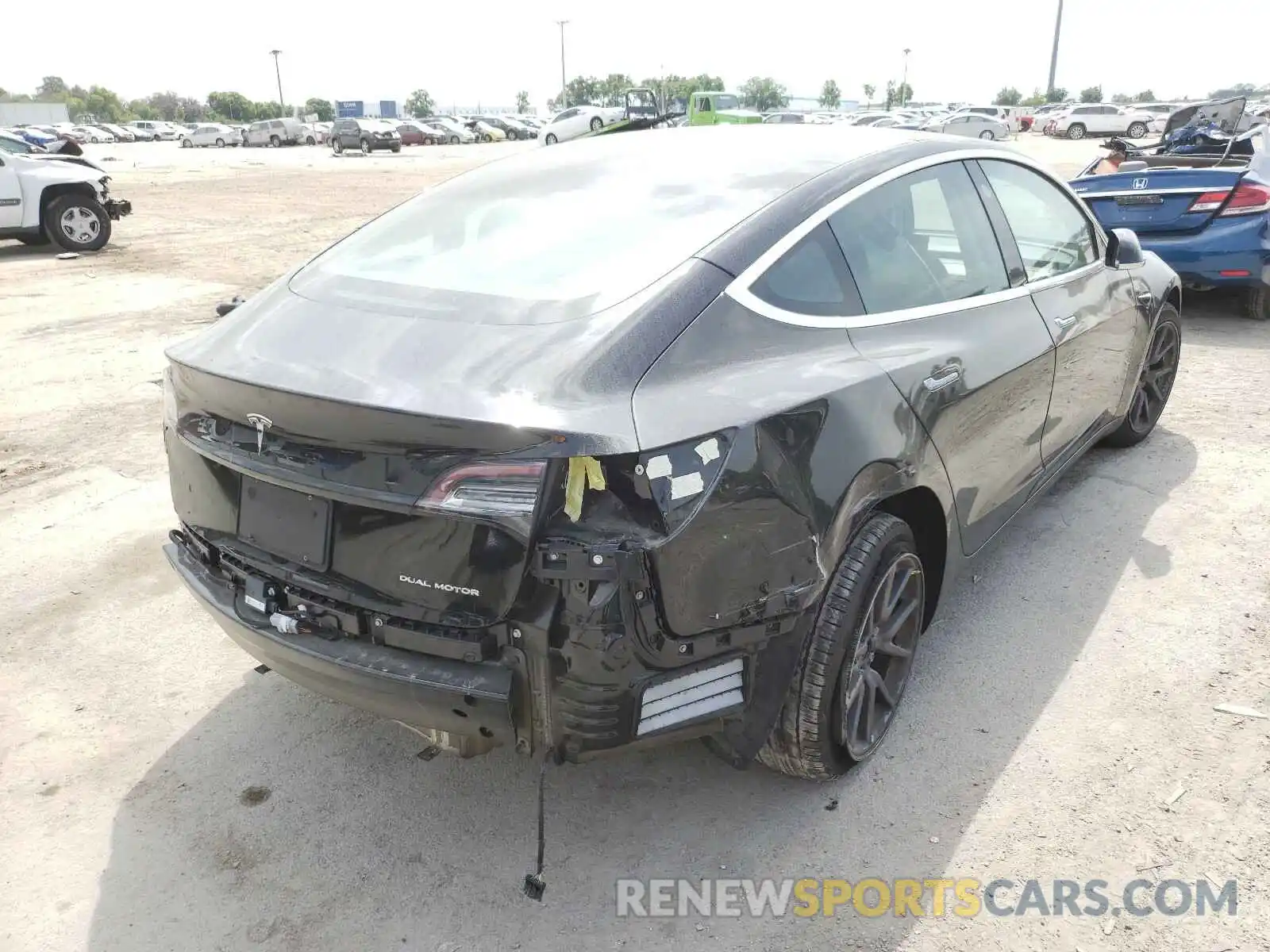 4 Photograph of a damaged car 5YJ3E1EB0KF197237 TESLA MODEL 3 2019