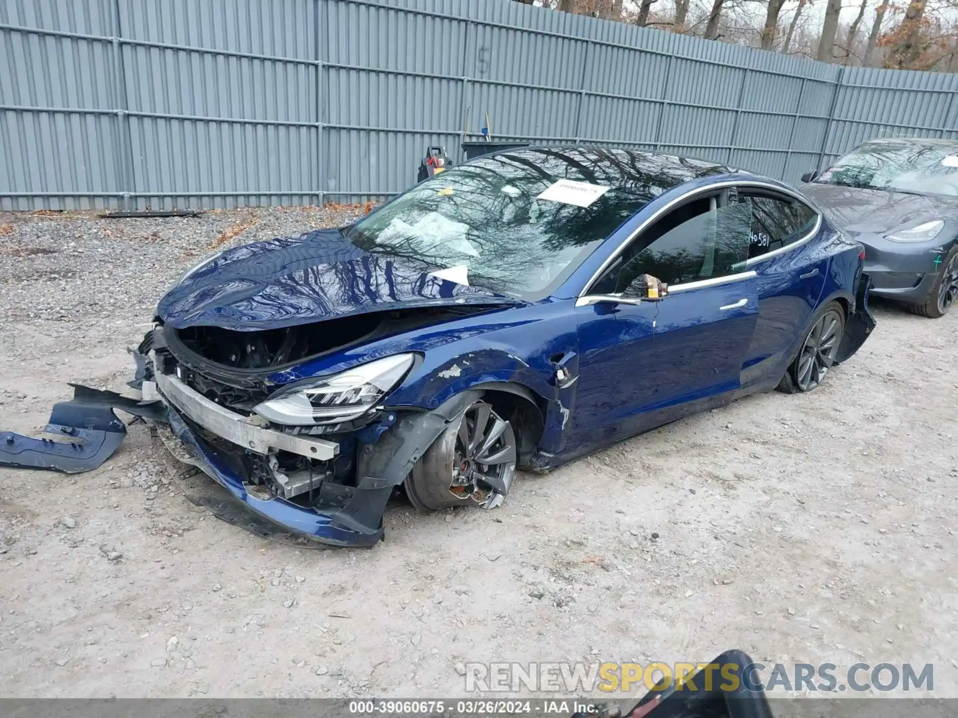 2 Photograph of a damaged car 5YJ3E1EB0KF197514 TESLA MODEL 3 2019