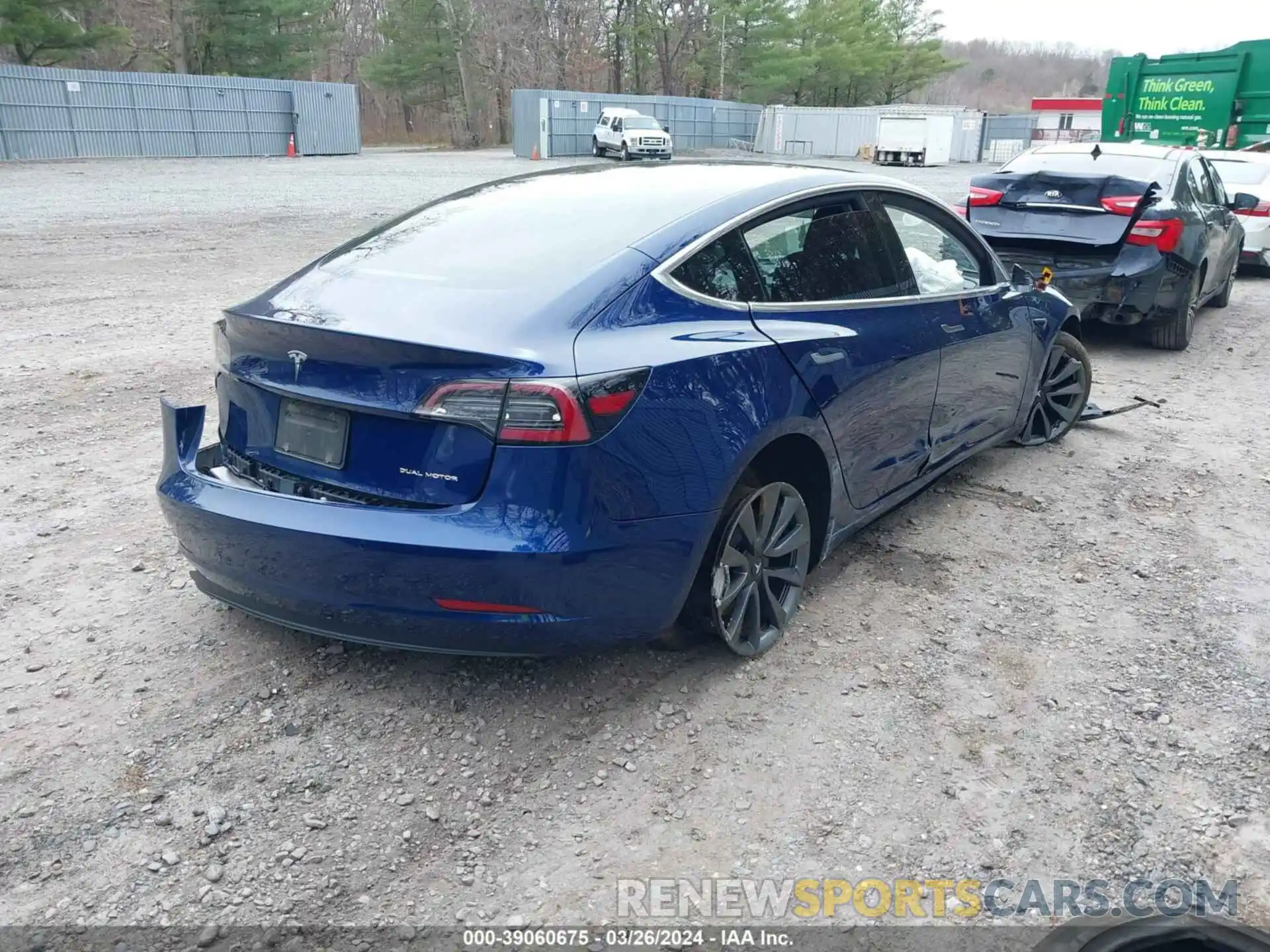 4 Photograph of a damaged car 5YJ3E1EB0KF197514 TESLA MODEL 3 2019