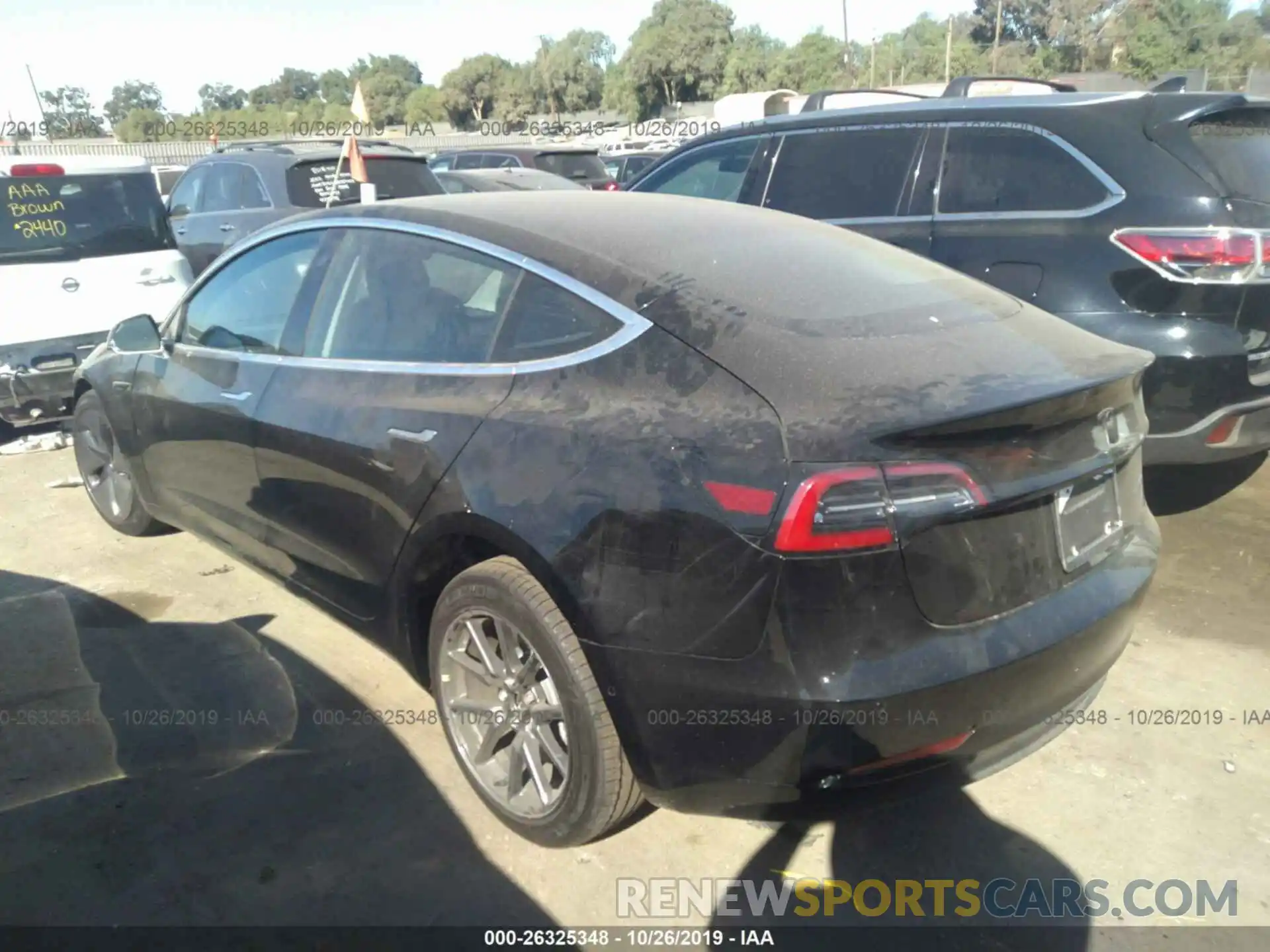 3 Photograph of a damaged car 5YJ3E1EB0KF198999 TESLA MODEL 3 2019