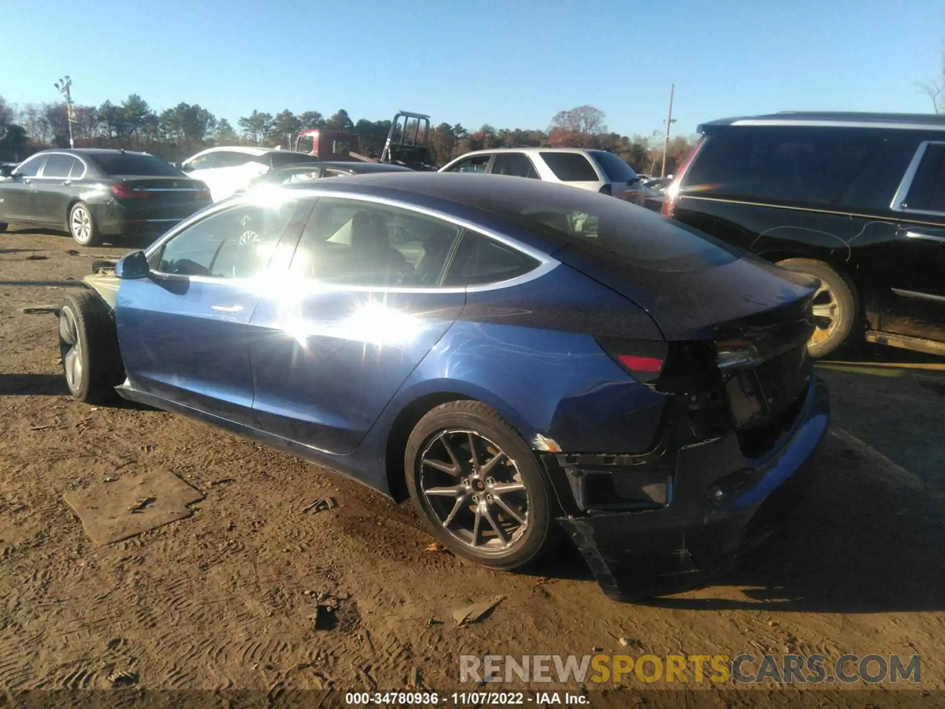 3 Photograph of a damaged car 5YJ3E1EB0KF199540 TESLA MODEL 3 2019