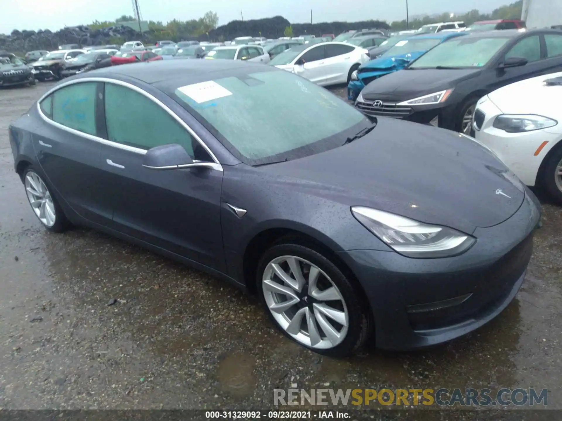 1 Photograph of a damaged car 5YJ3E1EB0KF205837 TESLA MODEL 3 2019