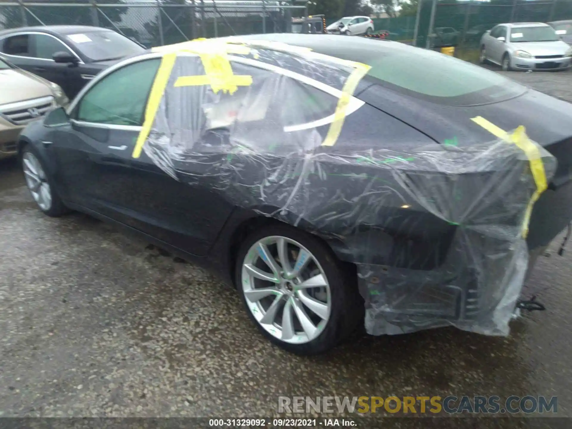 3 Photograph of a damaged car 5YJ3E1EB0KF205837 TESLA MODEL 3 2019