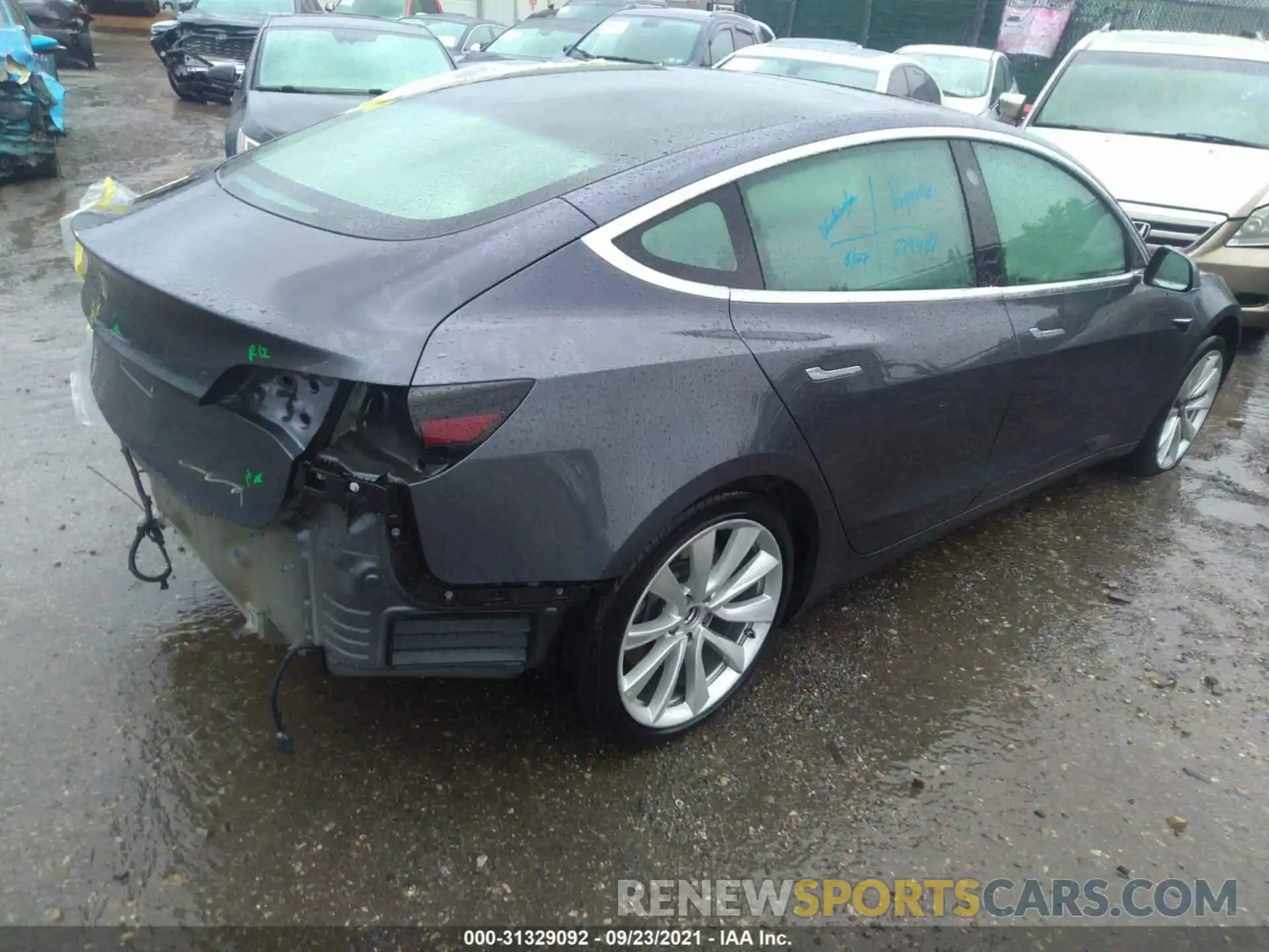 4 Photograph of a damaged car 5YJ3E1EB0KF205837 TESLA MODEL 3 2019