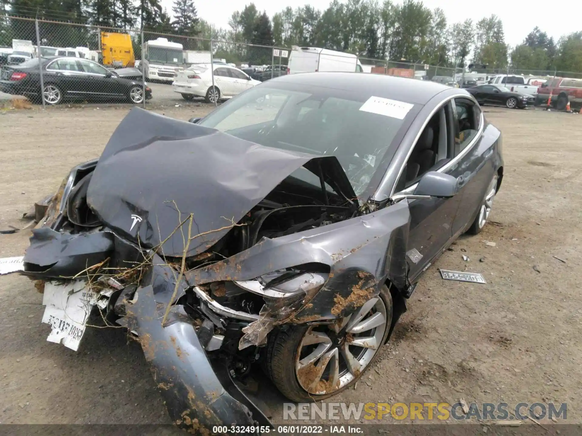 2 Photograph of a damaged car 5YJ3E1EB0KF205935 TESLA MODEL 3 2019