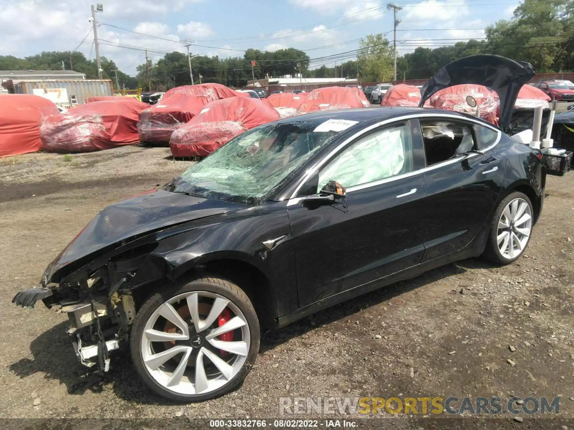 2 Photograph of a damaged car 5YJ3E1EB0KF231001 TESLA MODEL 3 2019