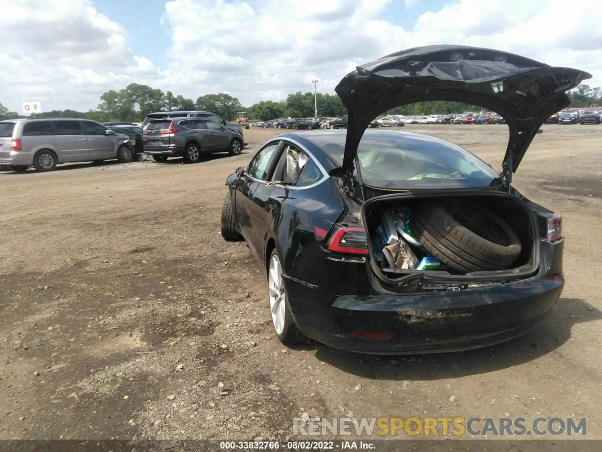 3 Photograph of a damaged car 5YJ3E1EB0KF231001 TESLA MODEL 3 2019