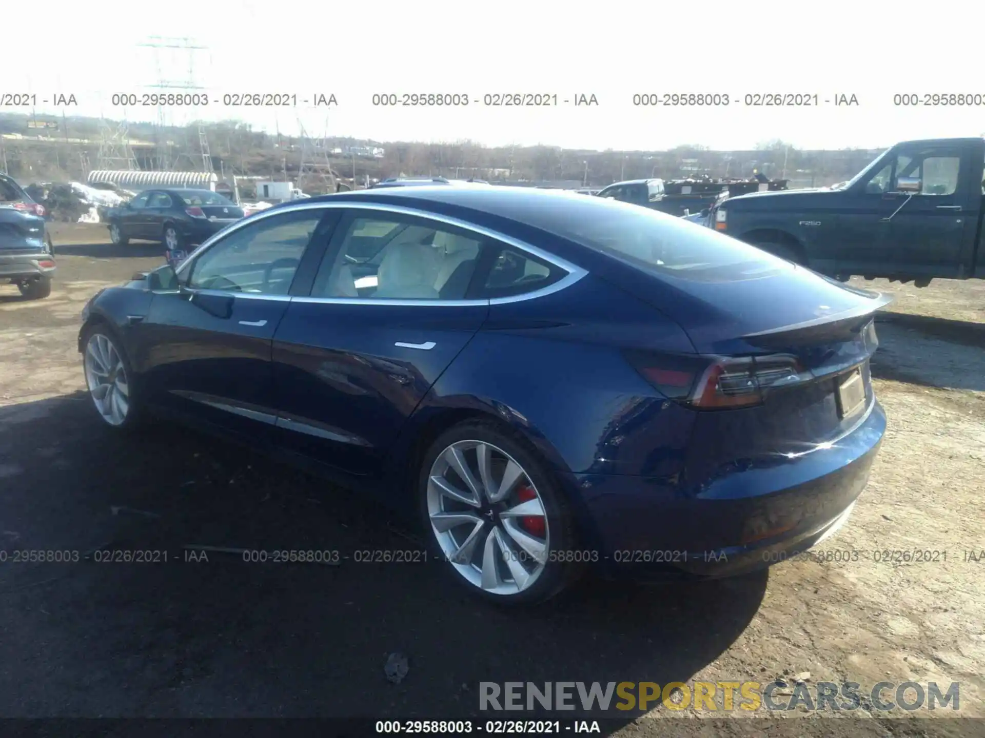 3 Photograph of a damaged car 5YJ3E1EB0KF231676 TESLA MODEL 3 2019