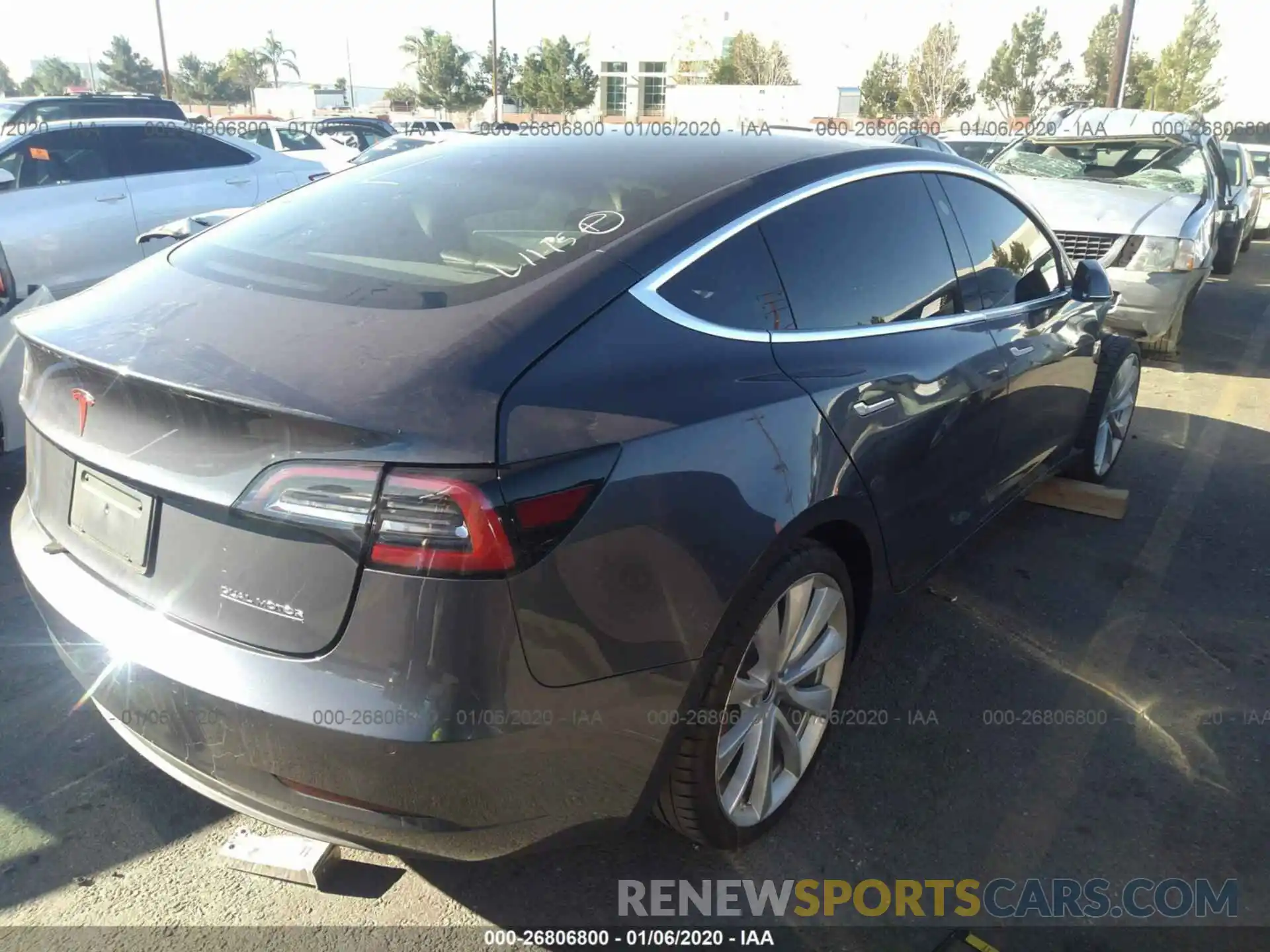 4 Photograph of a damaged car 5YJ3E1EB0KF237512 TESLA MODEL 3 2019