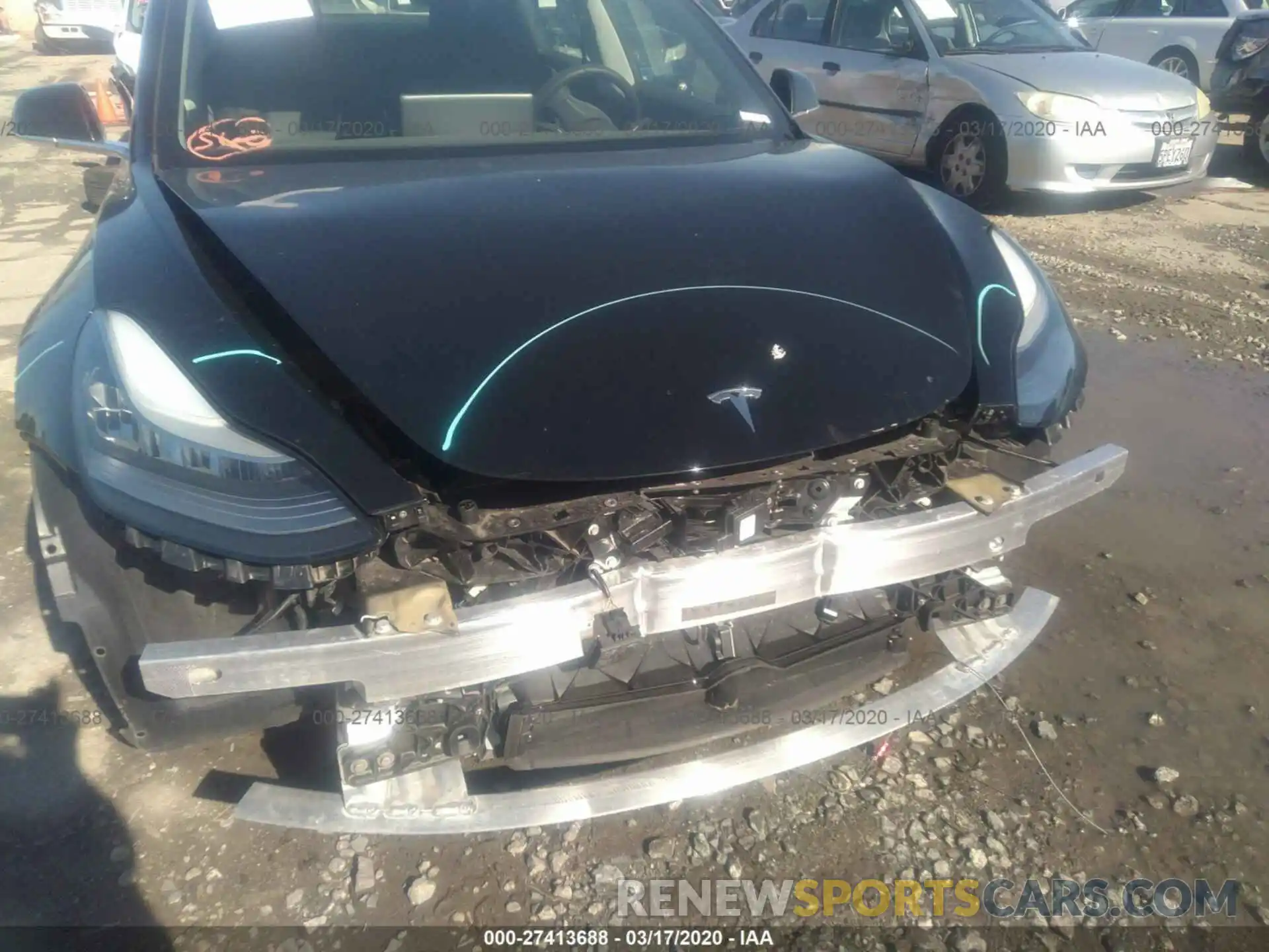 6 Photograph of a damaged car 5YJ3E1EB0KF361375 TESLA MODEL 3 2019