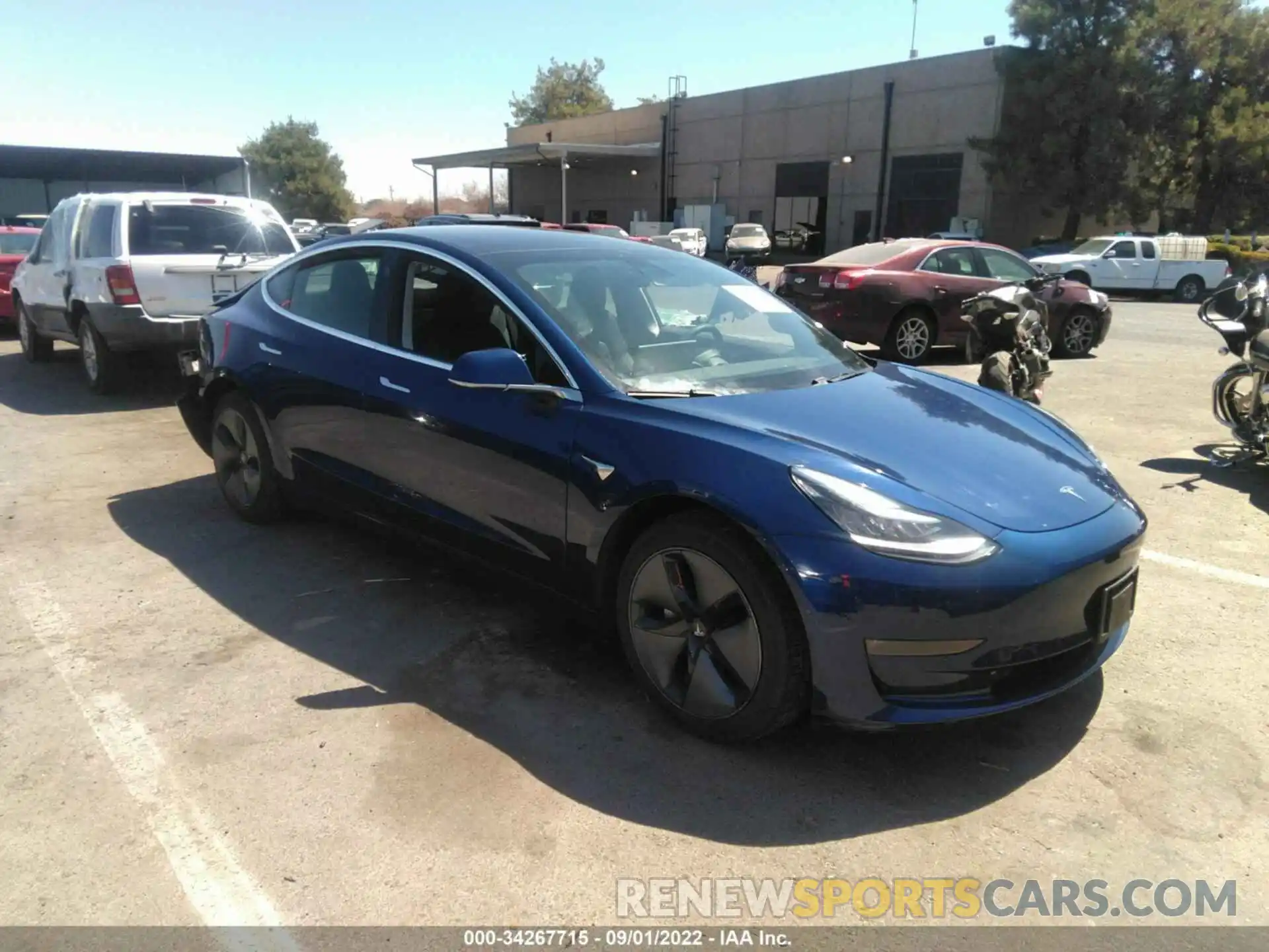 1 Photograph of a damaged car 5YJ3E1EB0KF364986 TESLA MODEL 3 2019