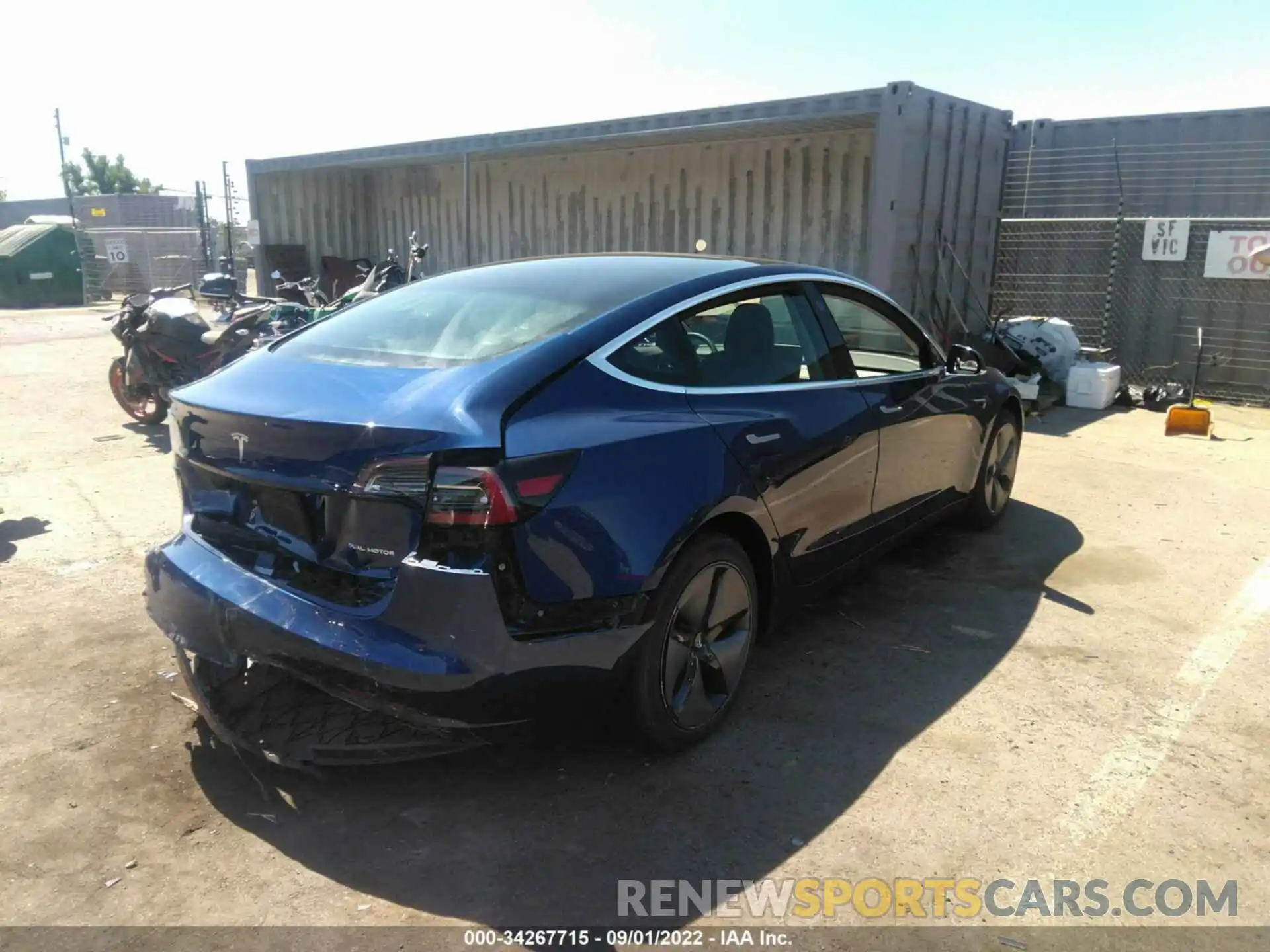 4 Photograph of a damaged car 5YJ3E1EB0KF364986 TESLA MODEL 3 2019