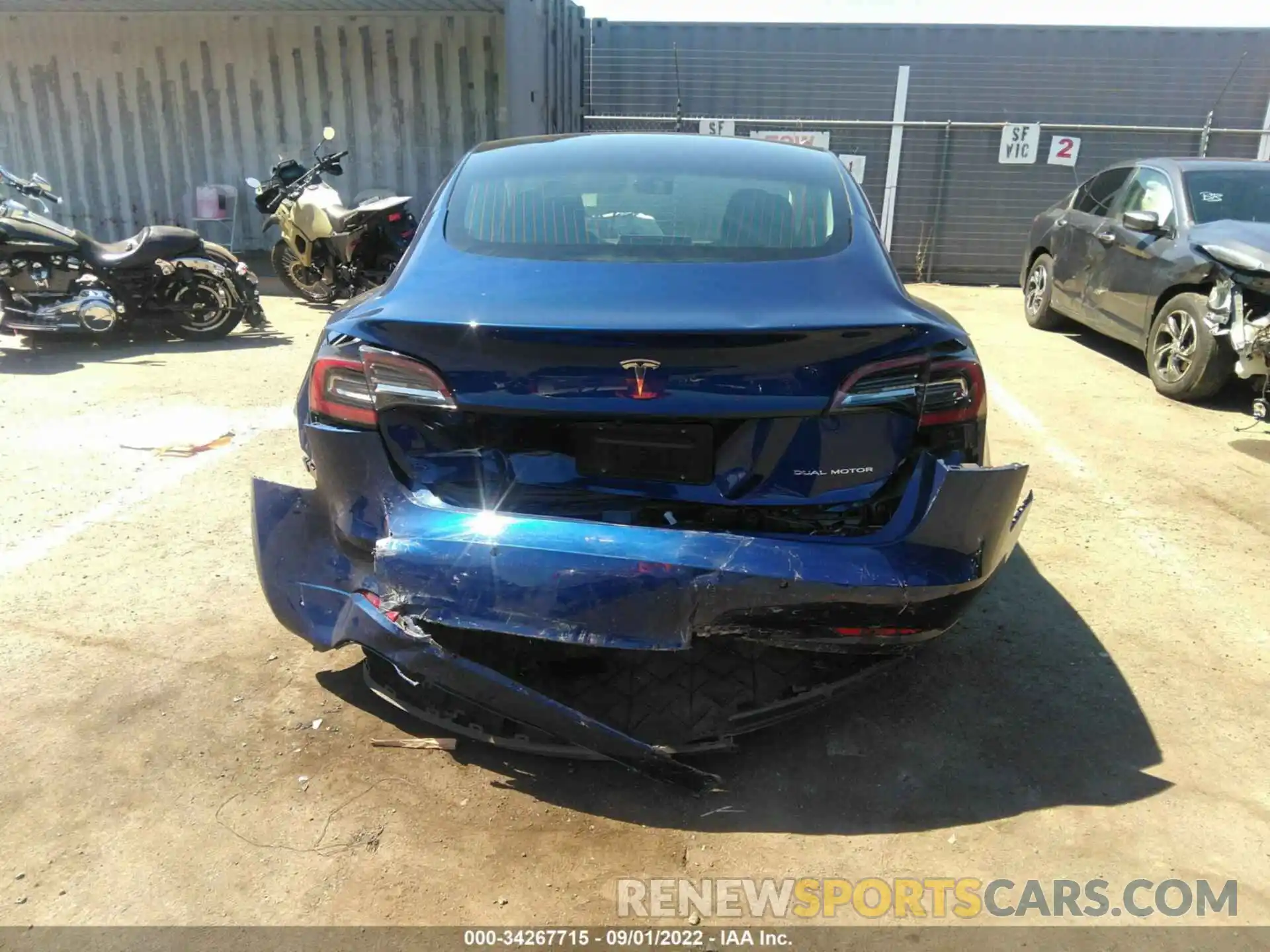 6 Photograph of a damaged car 5YJ3E1EB0KF364986 TESLA MODEL 3 2019